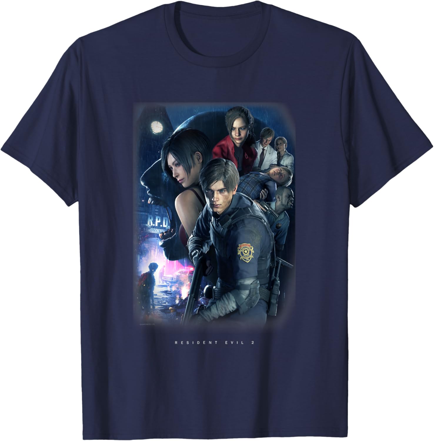 Resident Evil 2 T-Shirt - T-Shirt | Navy