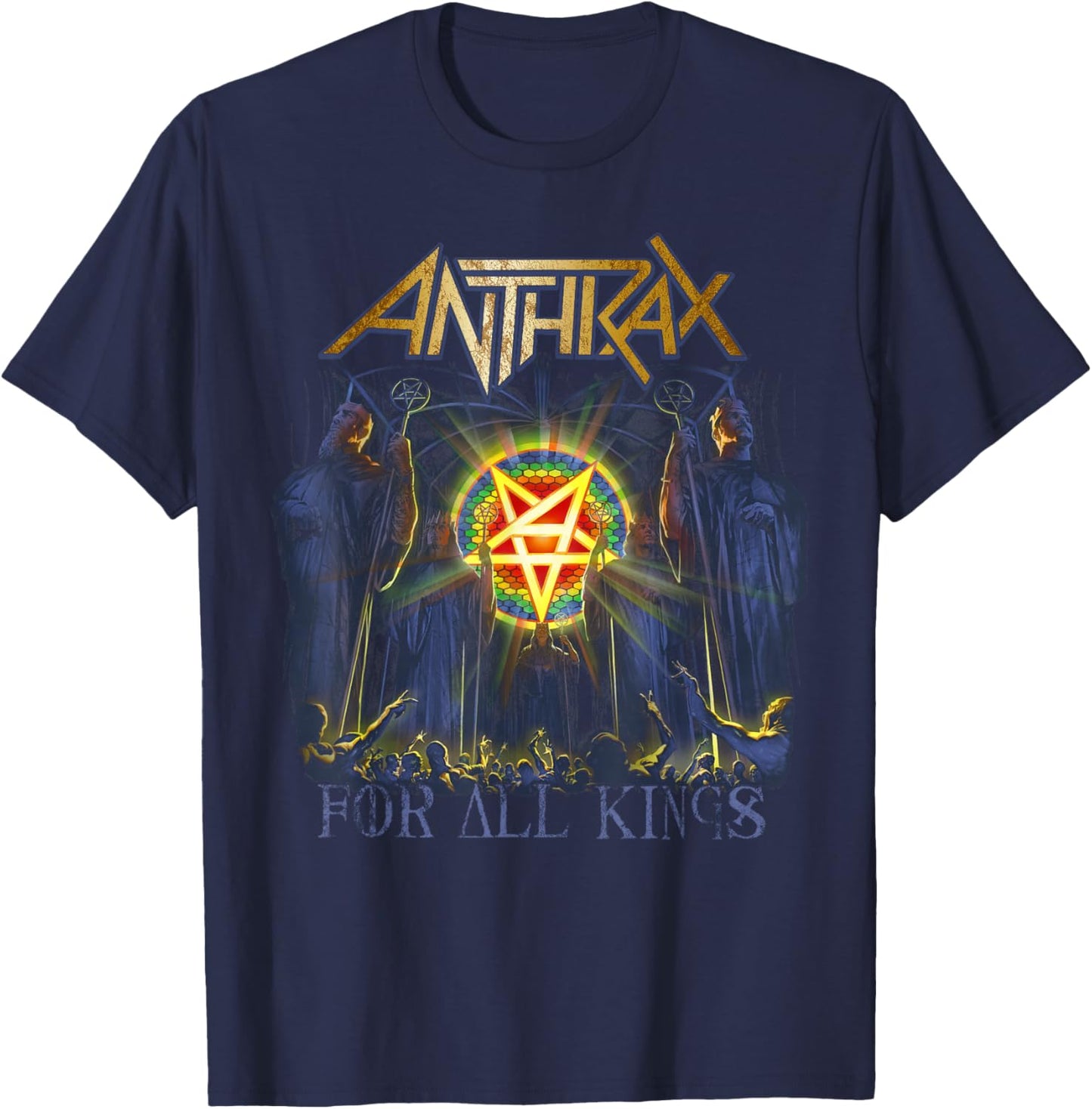Anthrax - For All Kings T-Shirt - T-Shirt | Navy