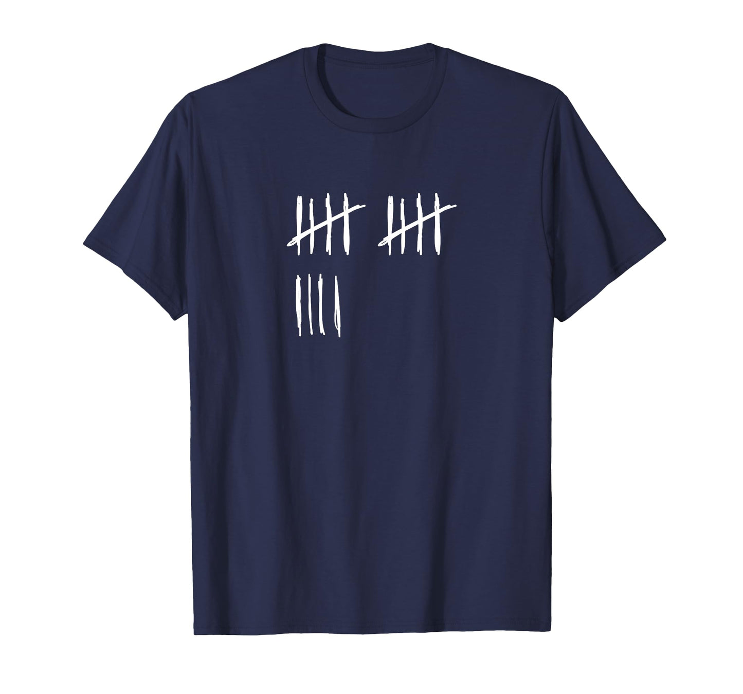 14 Years Done 14th Birthday Old Funny Tally Marks Counting T-Shirt