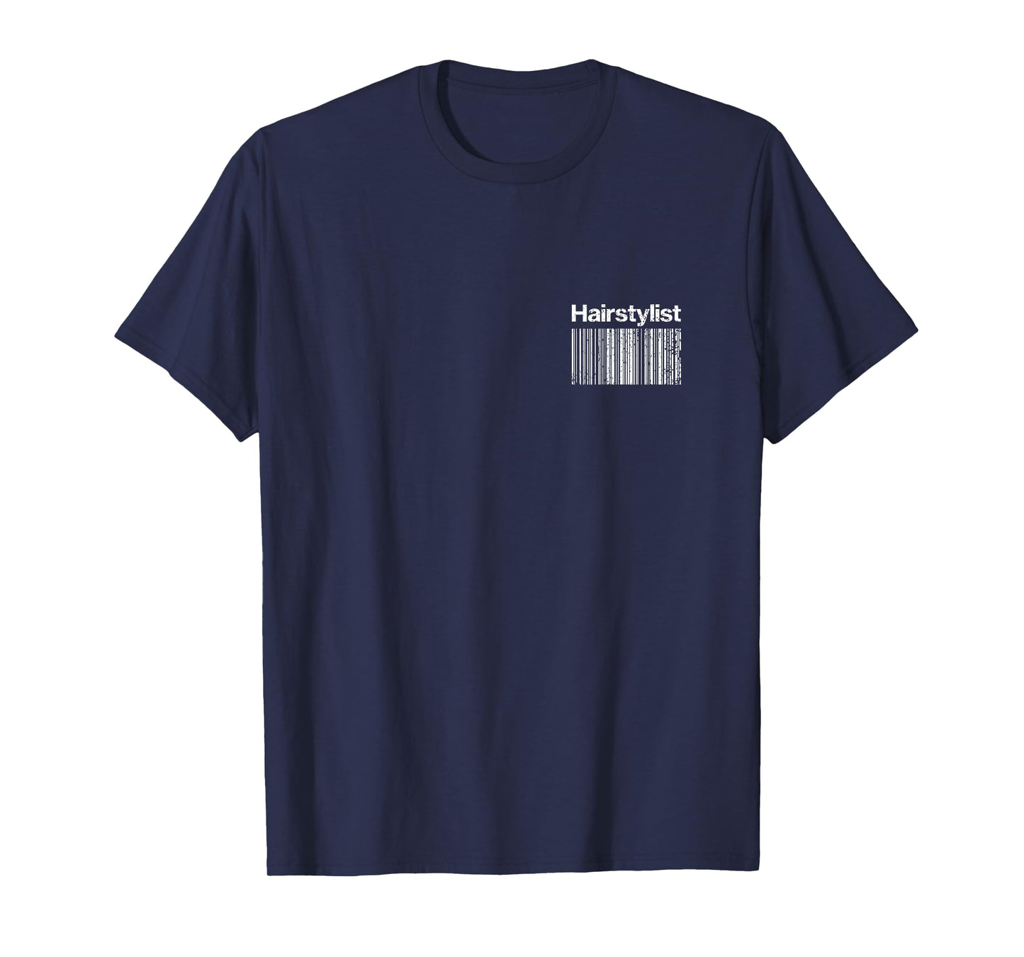 Vintage Hairstylist BACK Barcode Hair Stylist T-Shirt