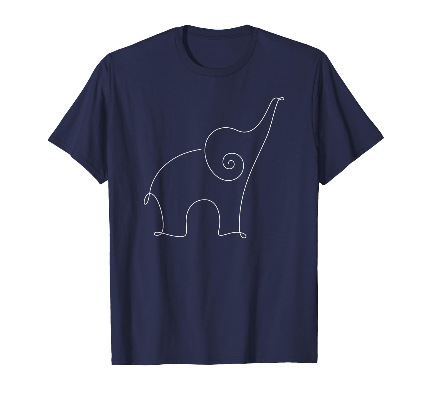Elephant line art, yoga, minimalist T-Shirt