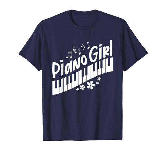 Piano Girl Funny Pianist Music Keyboardist Musician Outfit T-Shirt