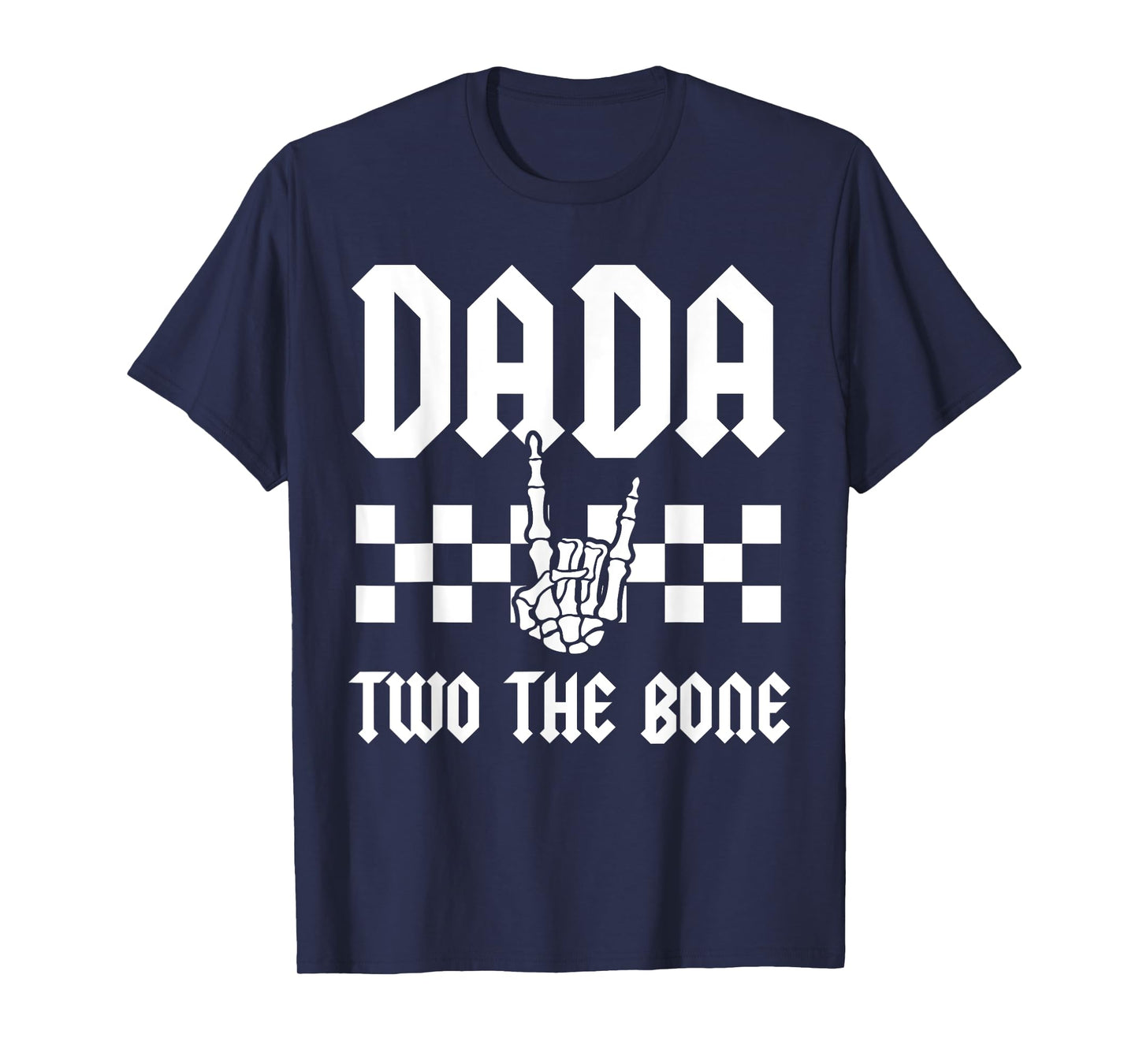 Dada Two The Bone Skeleton Hand 2nd Birthday Boy Girl T-Shirt