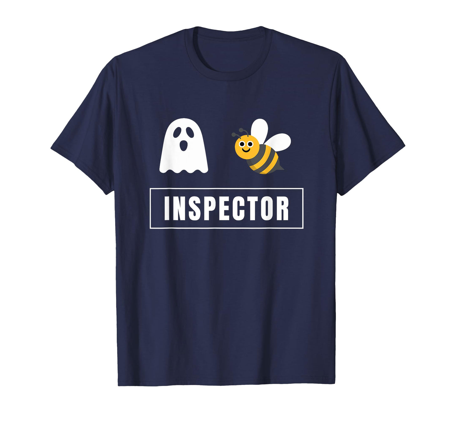Boo-Bee Inspector Lazy DIY Halloween Costume Funny Ghost T-Shirt