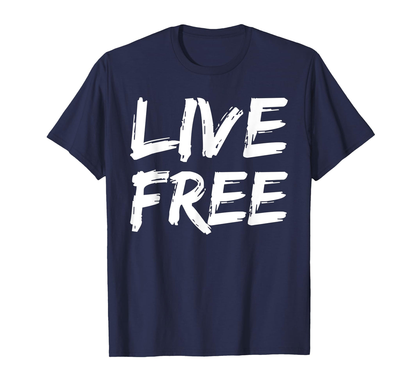Christian Quote for Men Freedom in Christ Saying Live Free T-Shirt