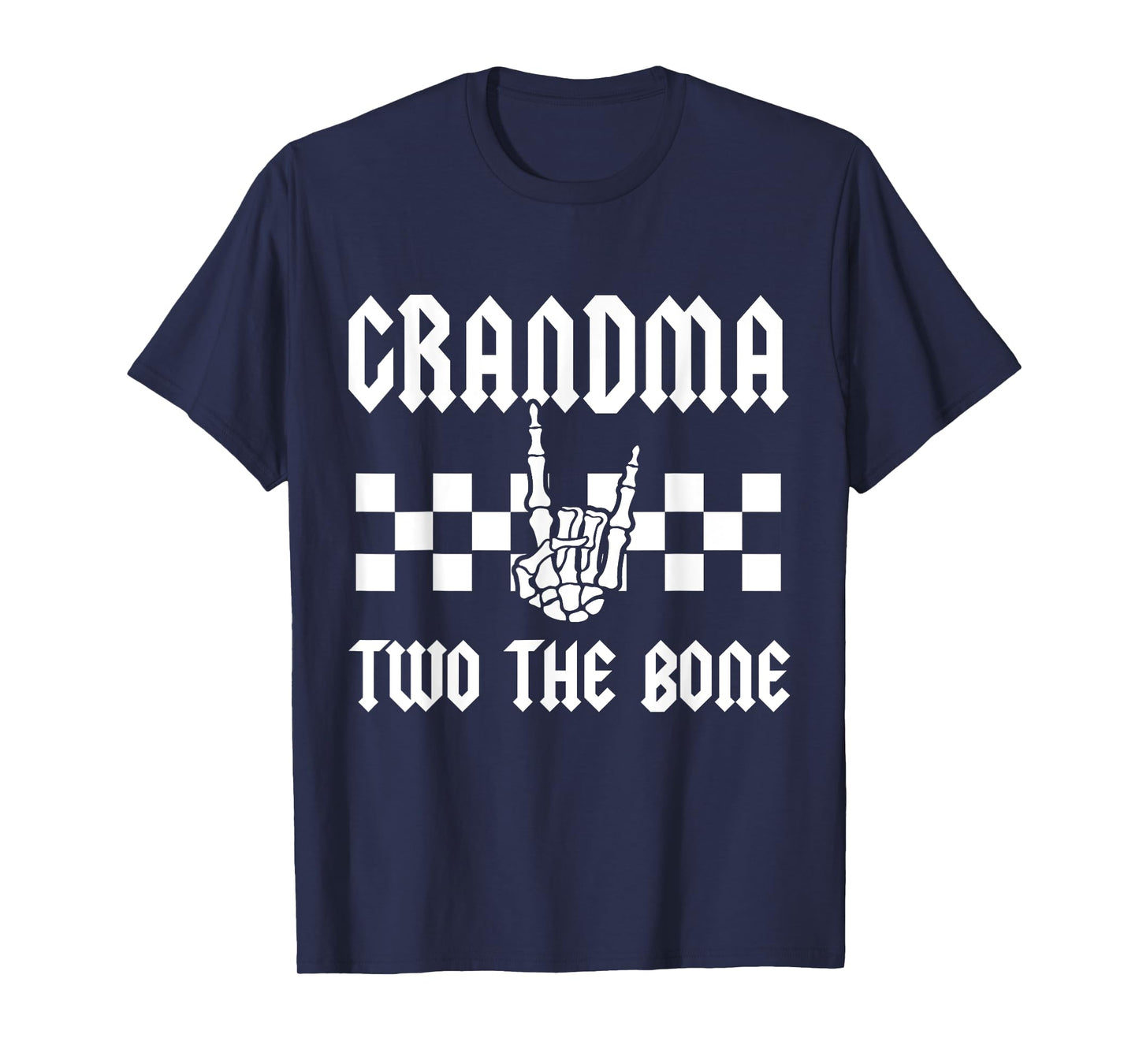 Grandma Two The Bone Skeleton Hand 2nd Birthday Boy Girl T-Shirt