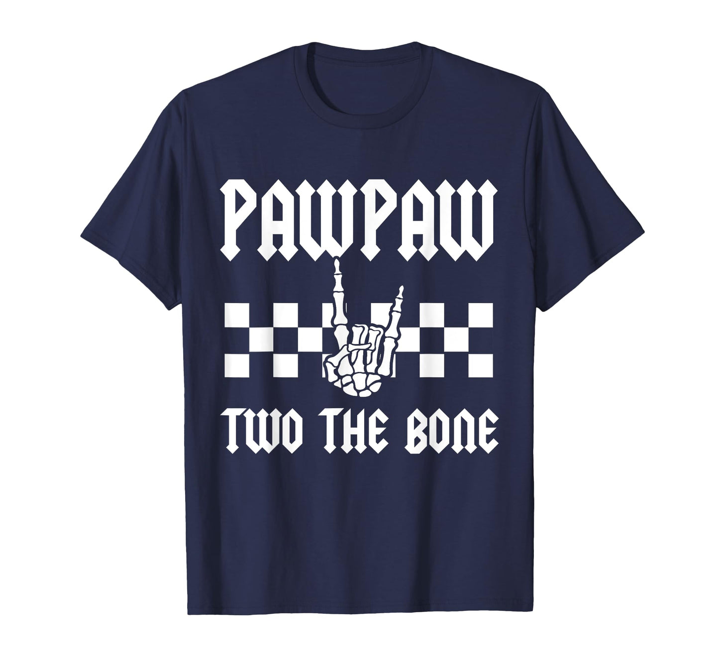 Pawpaw Two The Bone Skeleton Hand 2nd Birthday Boy Girl T-Shirt