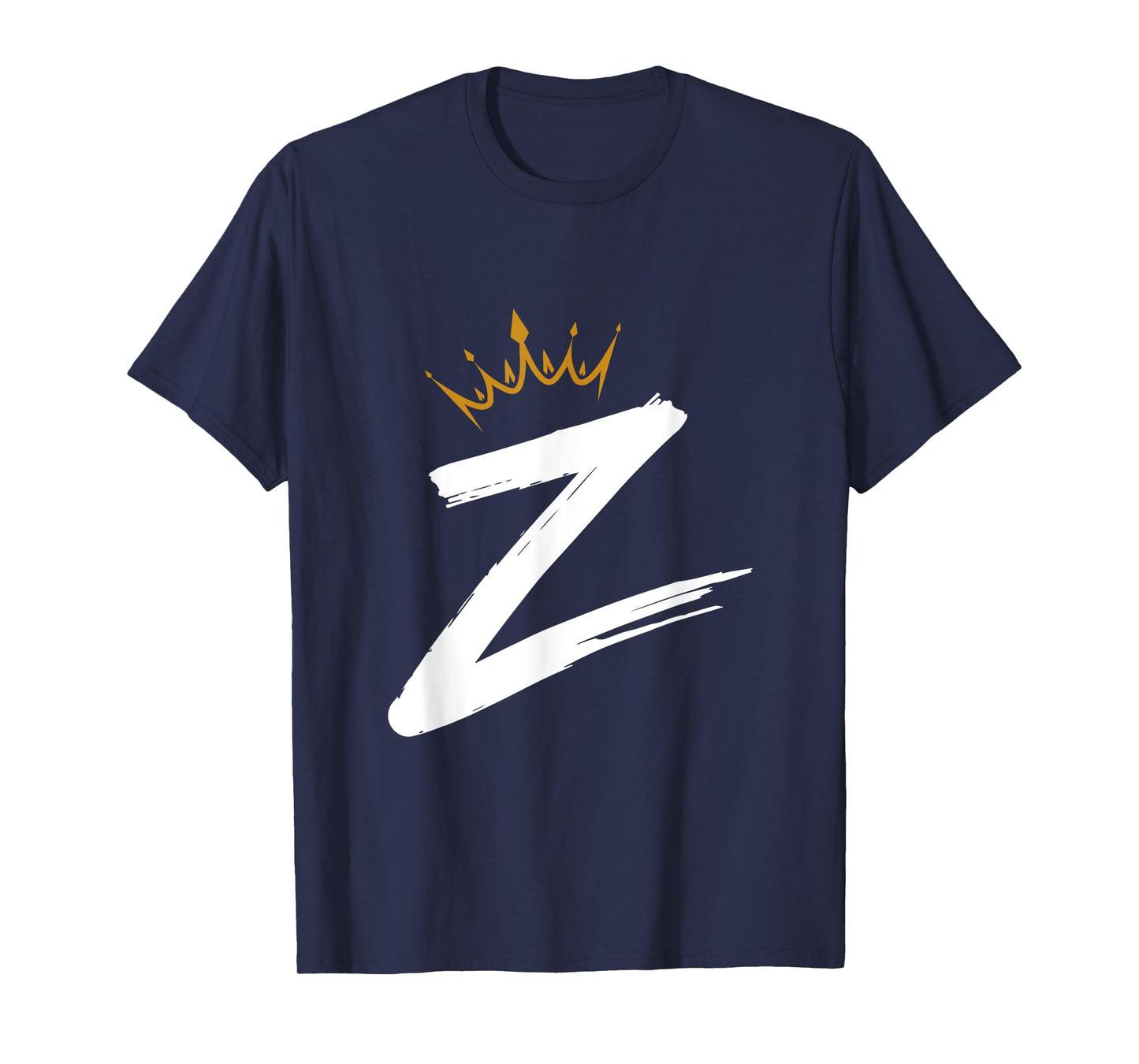 Queen King Letter Z - Favorite Letter With Crown Alphabet T-Shirt