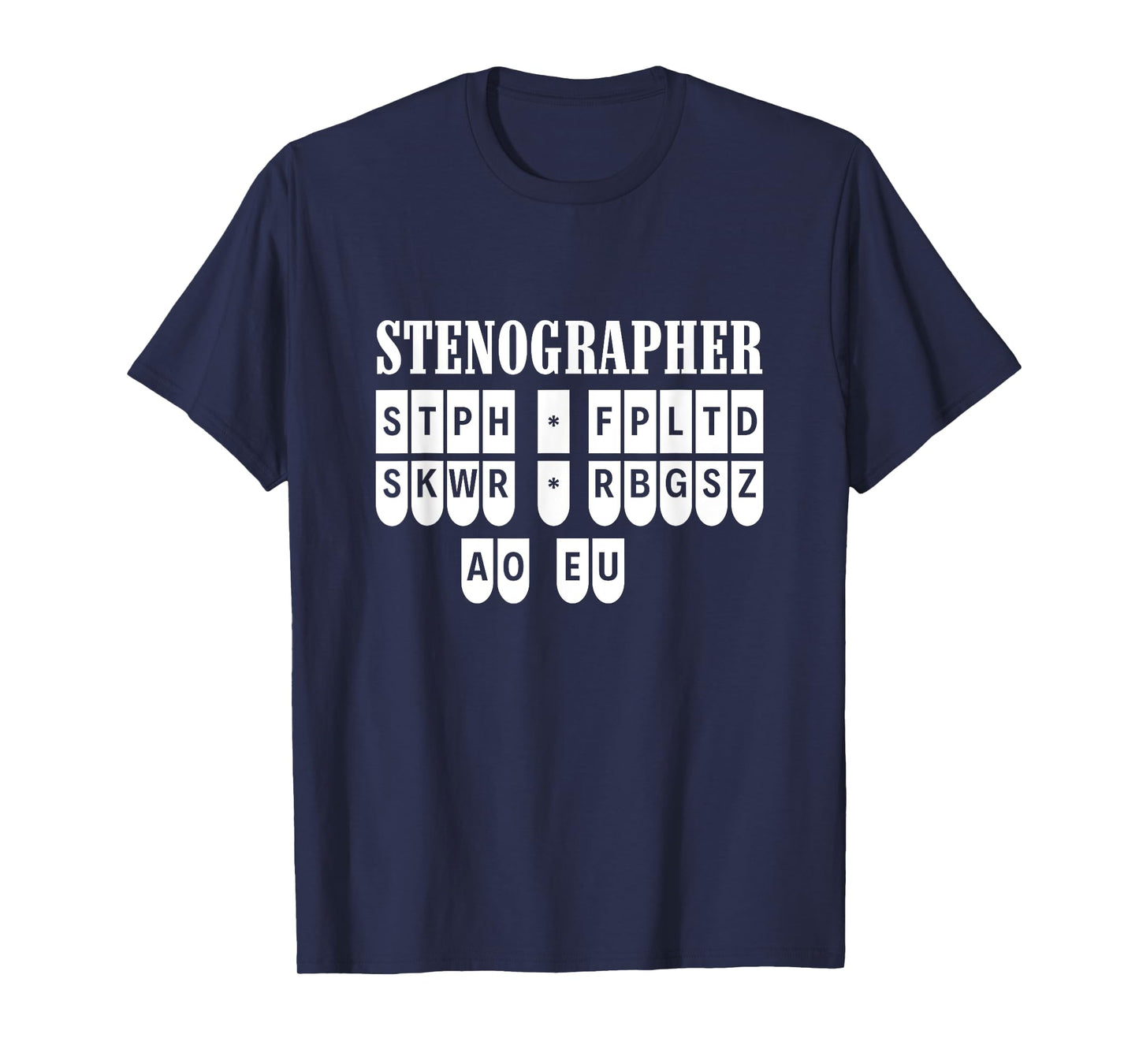 Court Reporter Stenographer Steno Apparel Unisex-Adults Stenographer T-Shirt Black X-Small Modern Round Collar Short Sleeve Cotton Blend T-Shirt