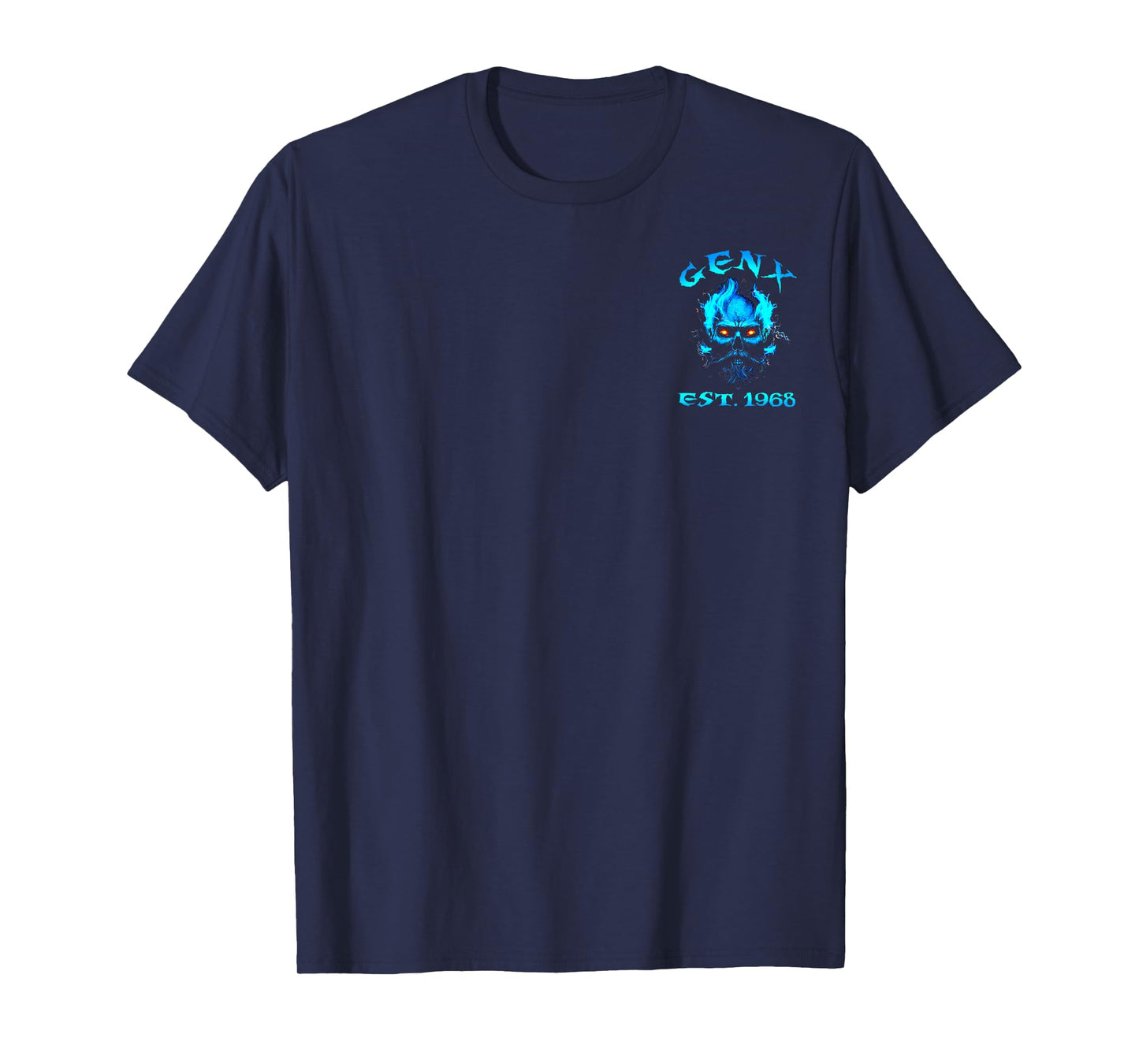 GEN X 100% Bitter Old Fucker Club Skull Fire T-Shirt