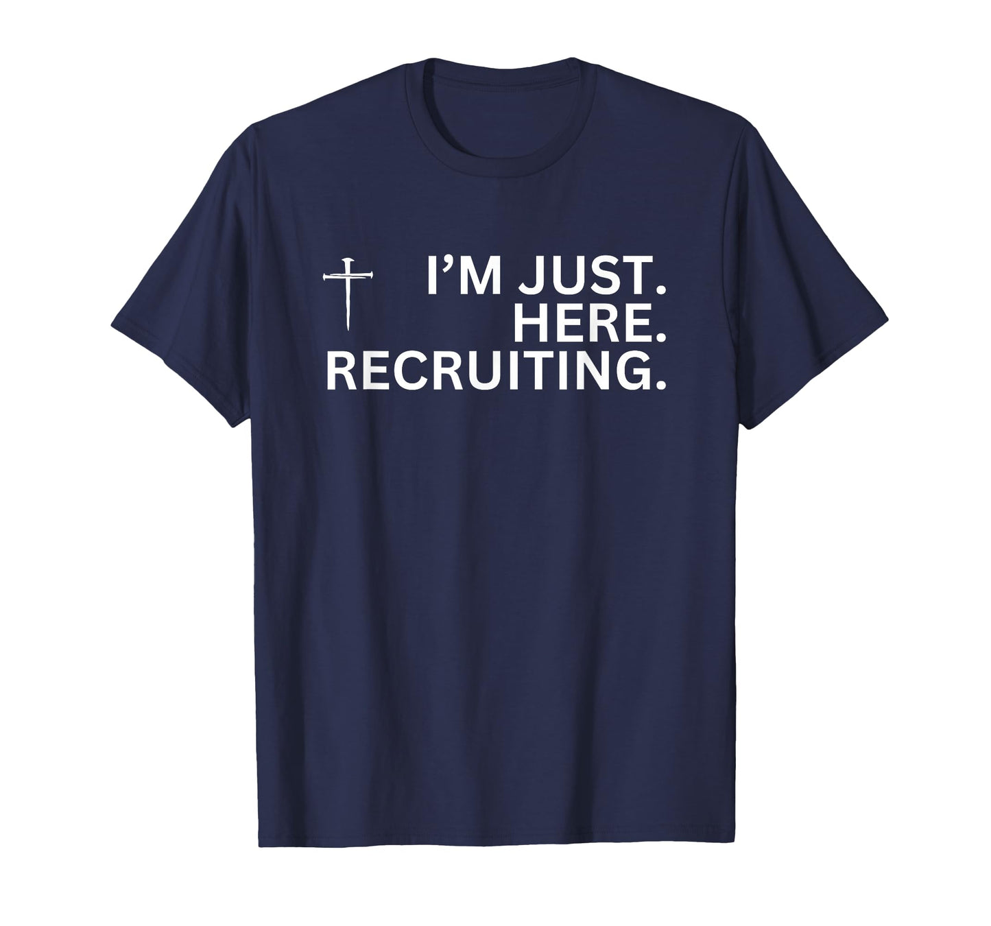 Make Heaven Crowded Christian Cross Recruiting Design T-Shirt