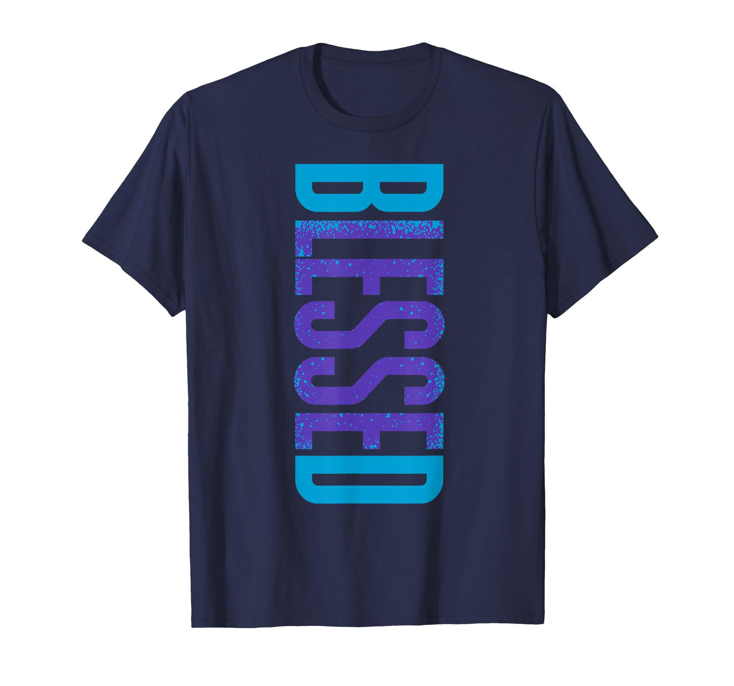Blessed Streetwear Tee Purple Color Aqua Matching Outfit T-Shirt