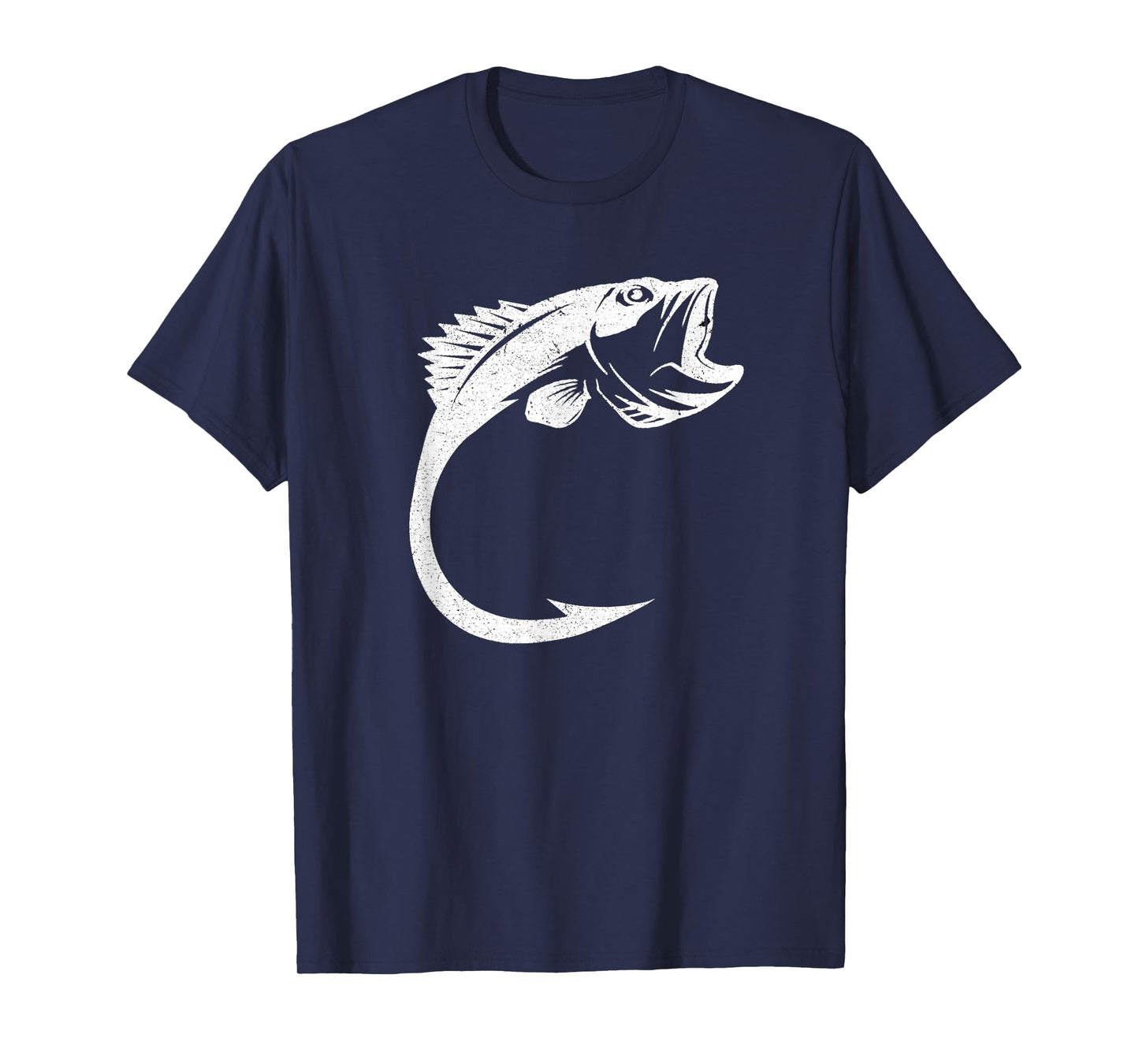 Fish Hook Minimal Art Cool Fishing Lover Art Lover Gift T-Shirt
