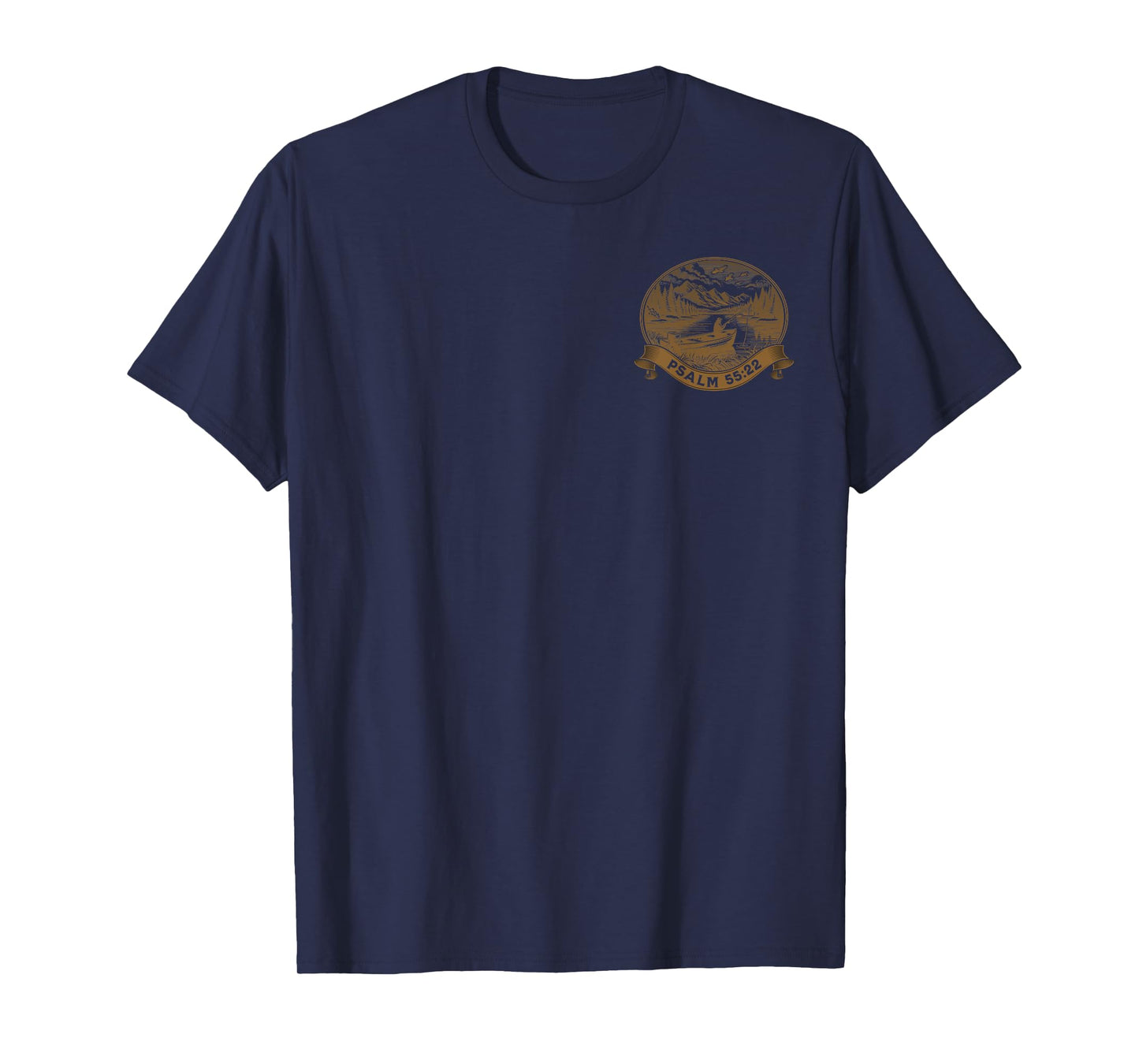[2 Sided] Cast Your Cares On The Lord, Christian Fisherman T-Shirt
