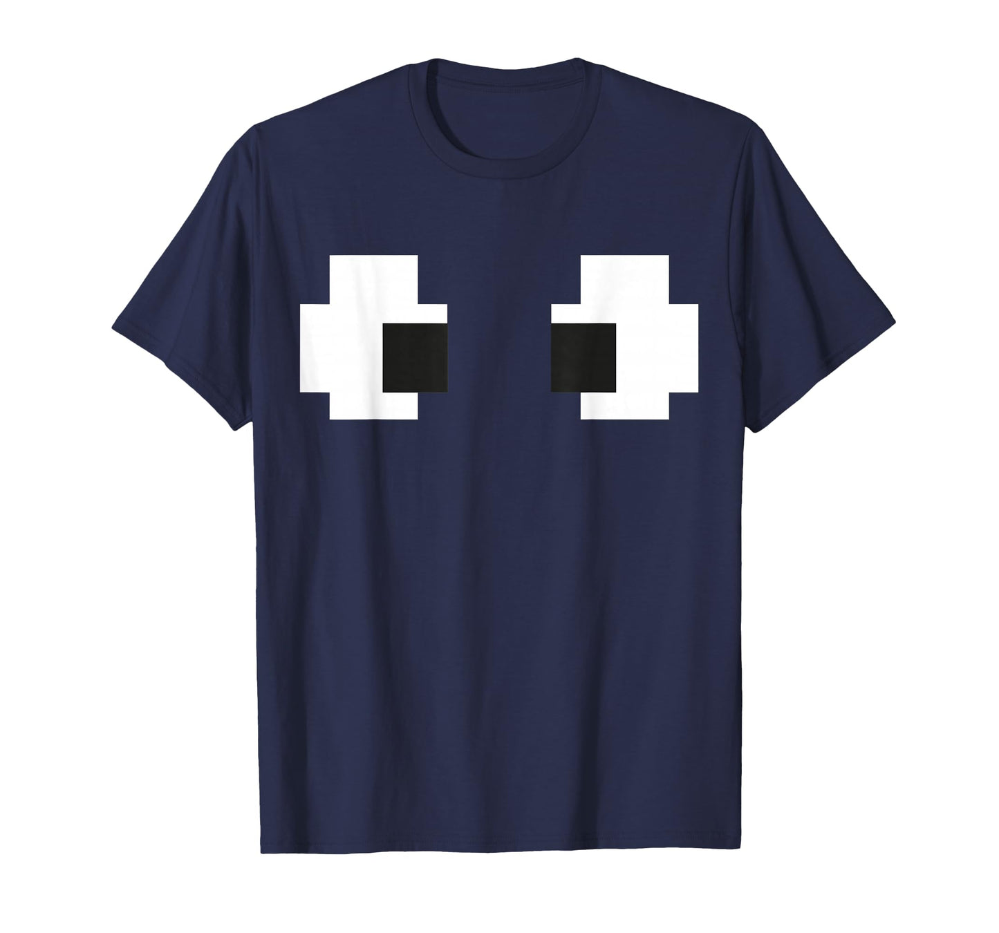 Retro Arcade Game Ghost Eyes Halloween Group Costume T-Shirt