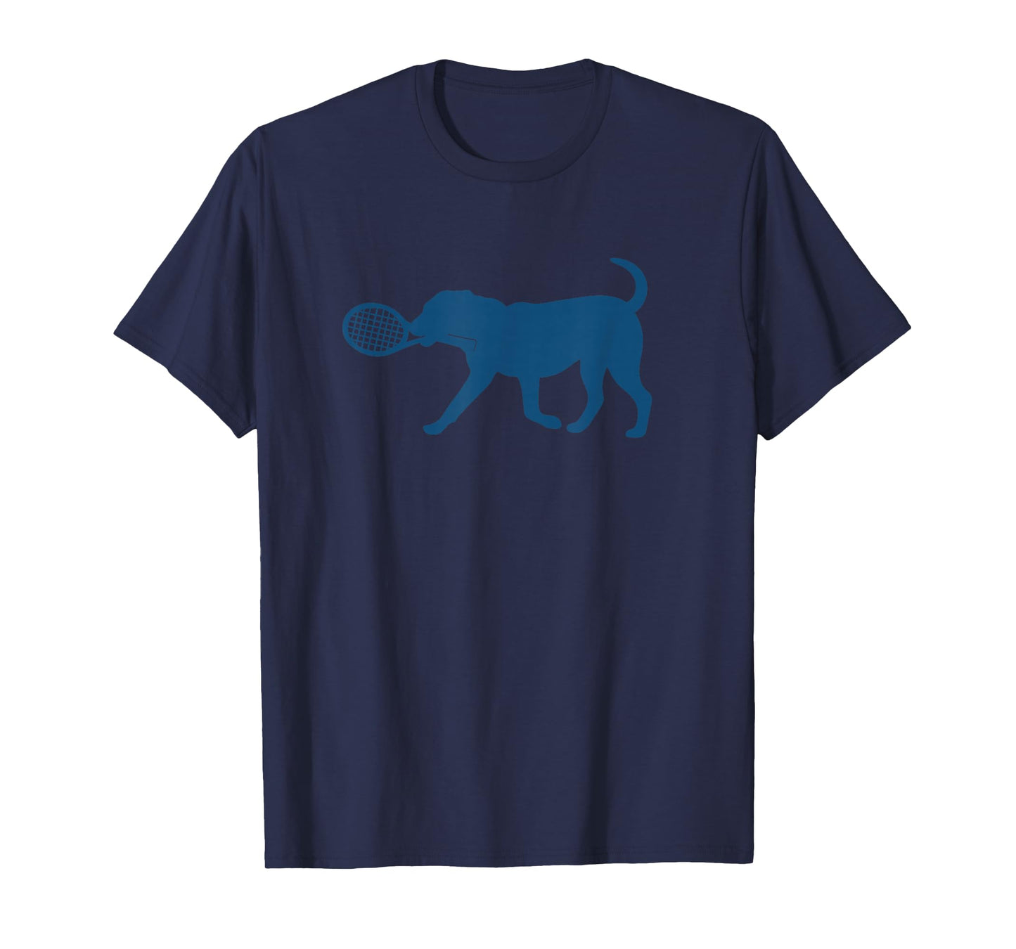 Tennis Dog Tee Silhouette Funny Sports Lovers Kids Boys Girl T-Shirt