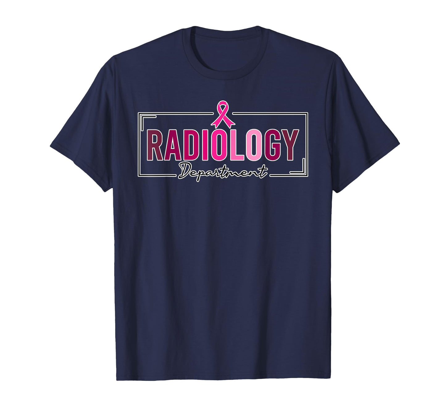 Radiology Department Rad Tech Breast Cancer Awareness T-Shirt