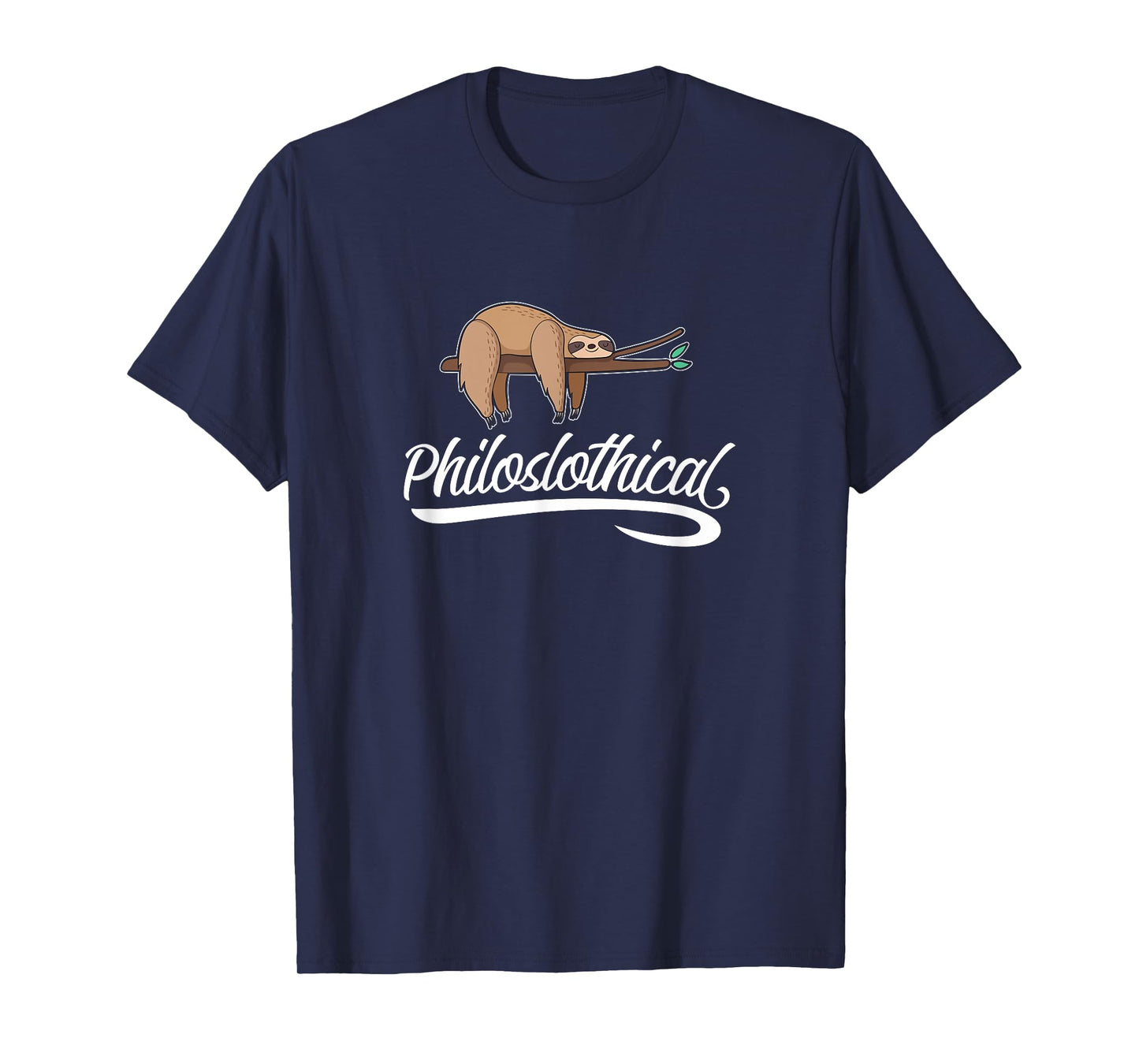 Philoslothical Sloth Funny Philosophical Pun Philosophy Gift T-Shirt