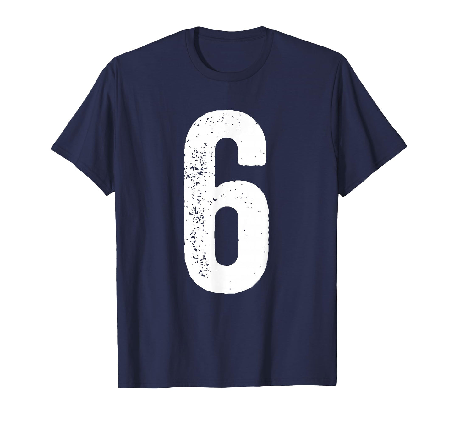 6th Birthday 6 Years Uniform Sports Team Jersey Number 6 T-Shirt