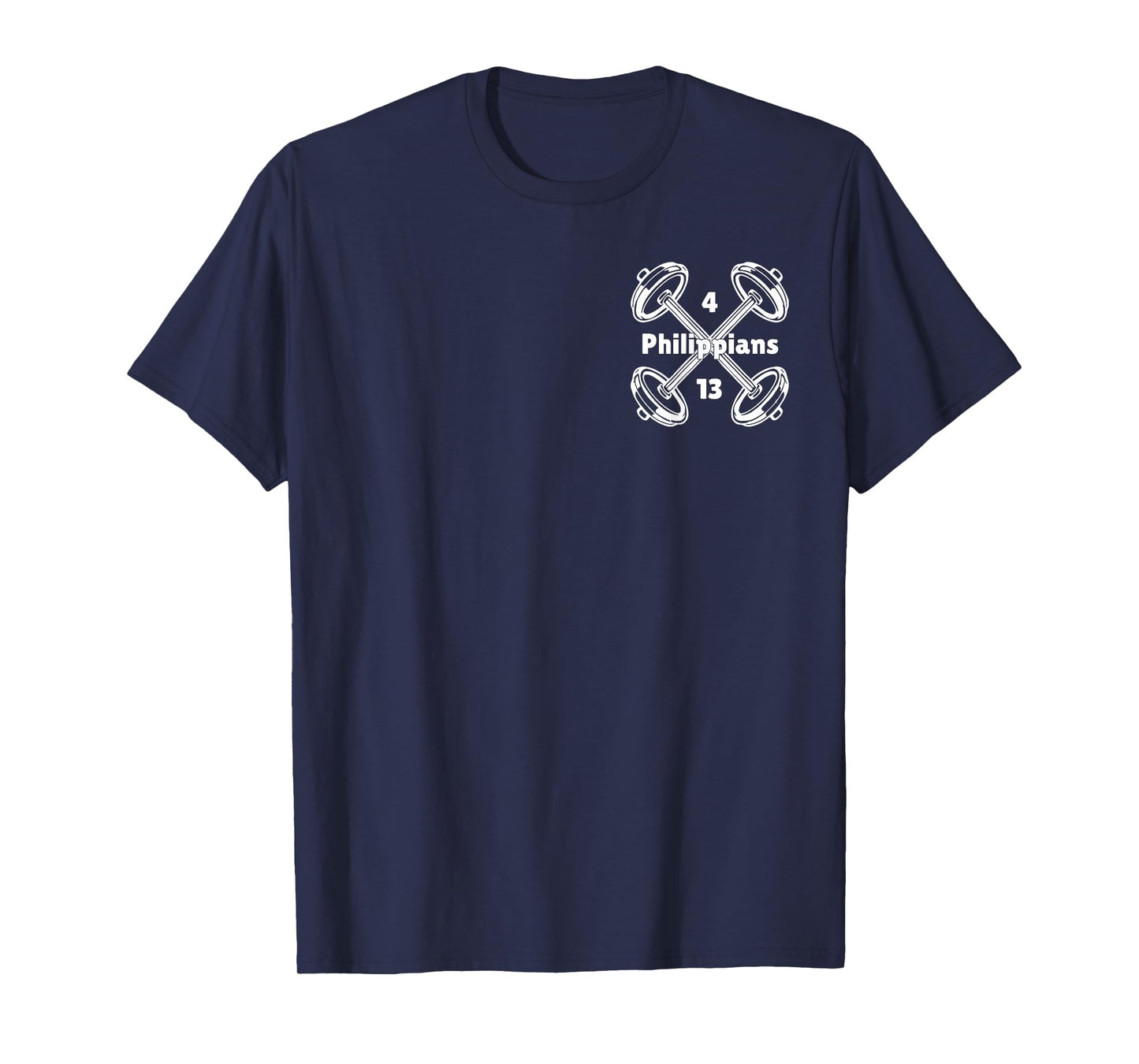 My Strength Christian Men Bible Gym Weightlifting 2 Sides T-Shirt