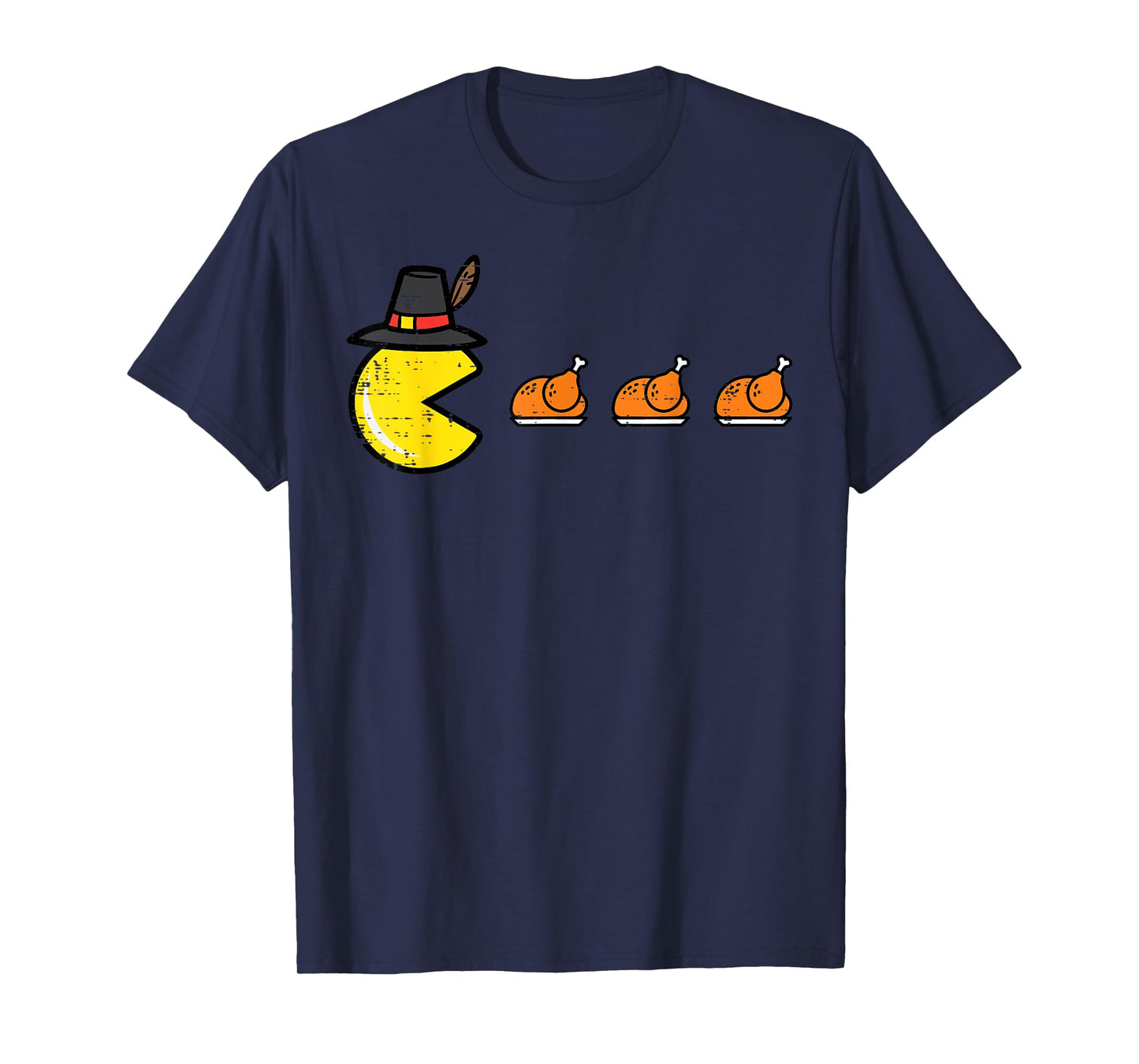 Thanksgiving Video Game Eating Turkey Gamer Men Women Kids T-Shirt