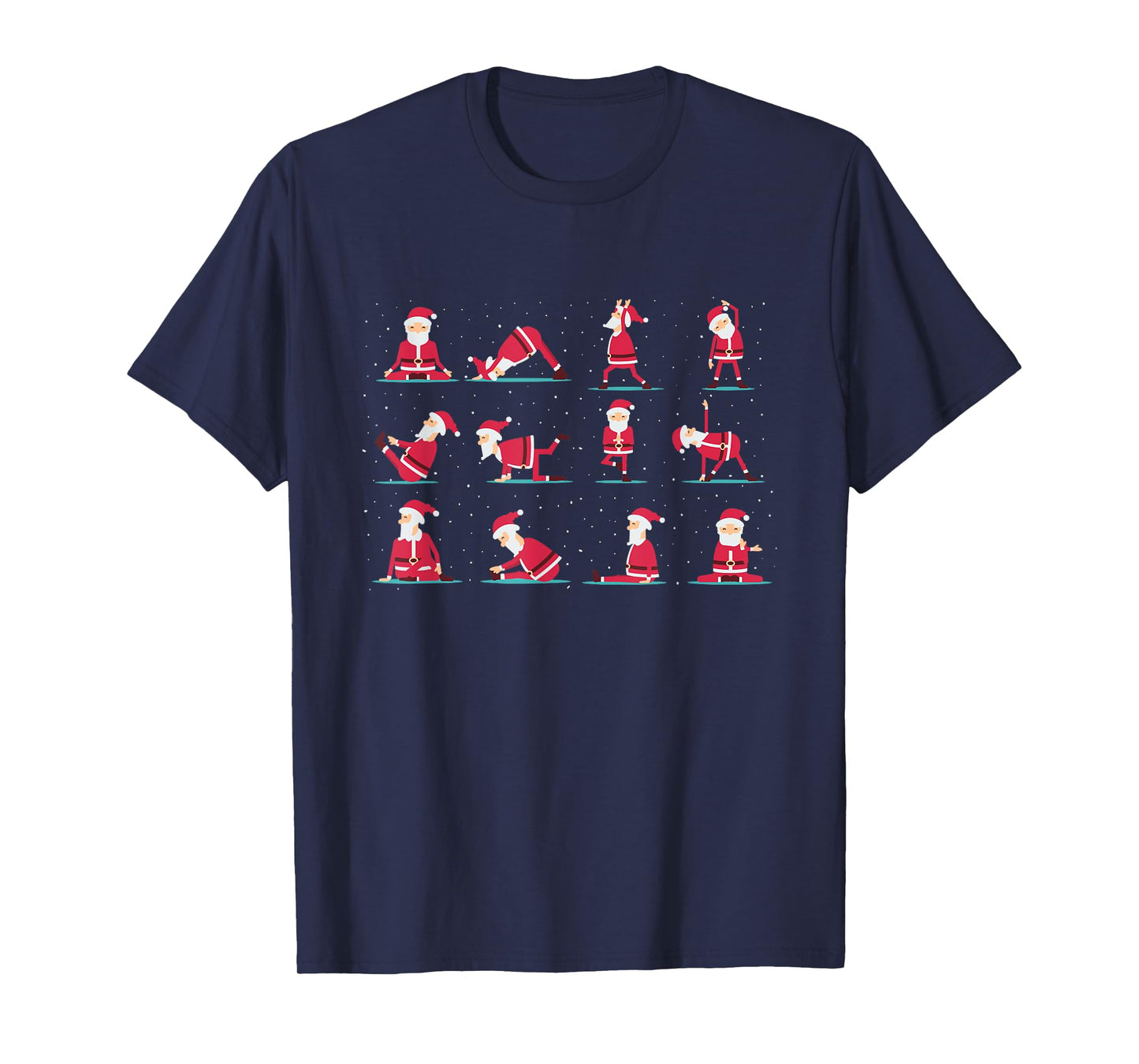 Merry Christmas Yoga Santa Practice Yoga Xmas Meditation T-Shirt