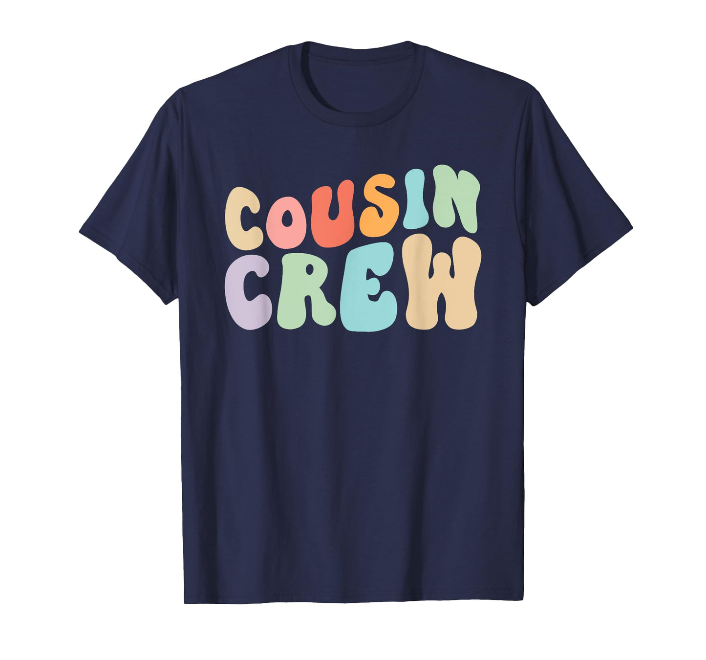 Vintage Cousin Crew Groovy Retro Design Family Matching Cool T-Shirt
