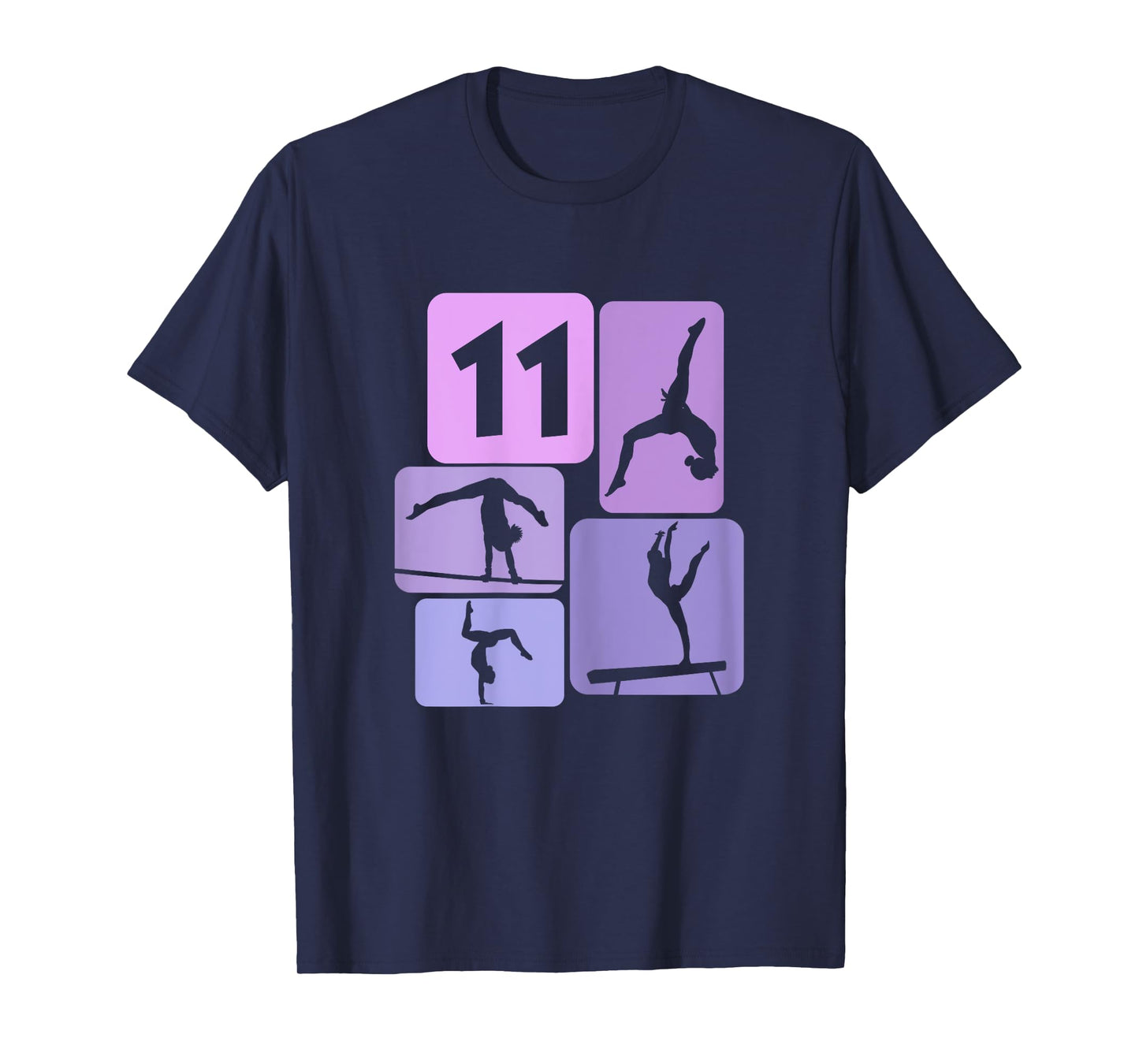 11th Birthday Girl Gymnast Acrobatic 11 Years Gymnastics T-Shirt