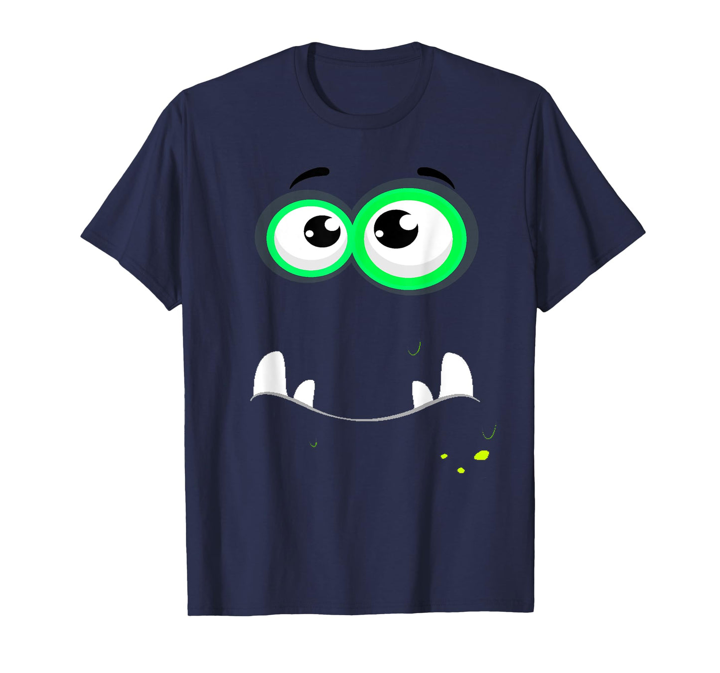 Funny Scary Monster Eyeball Face Easy Christma Costume Cute T-Shirt
