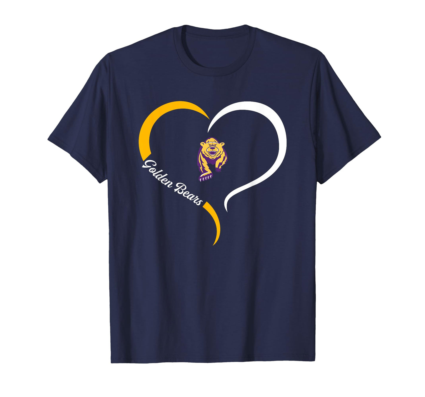 Upper Moreland Golden Bears Logo Half Heart Slogan HS T-Shirt