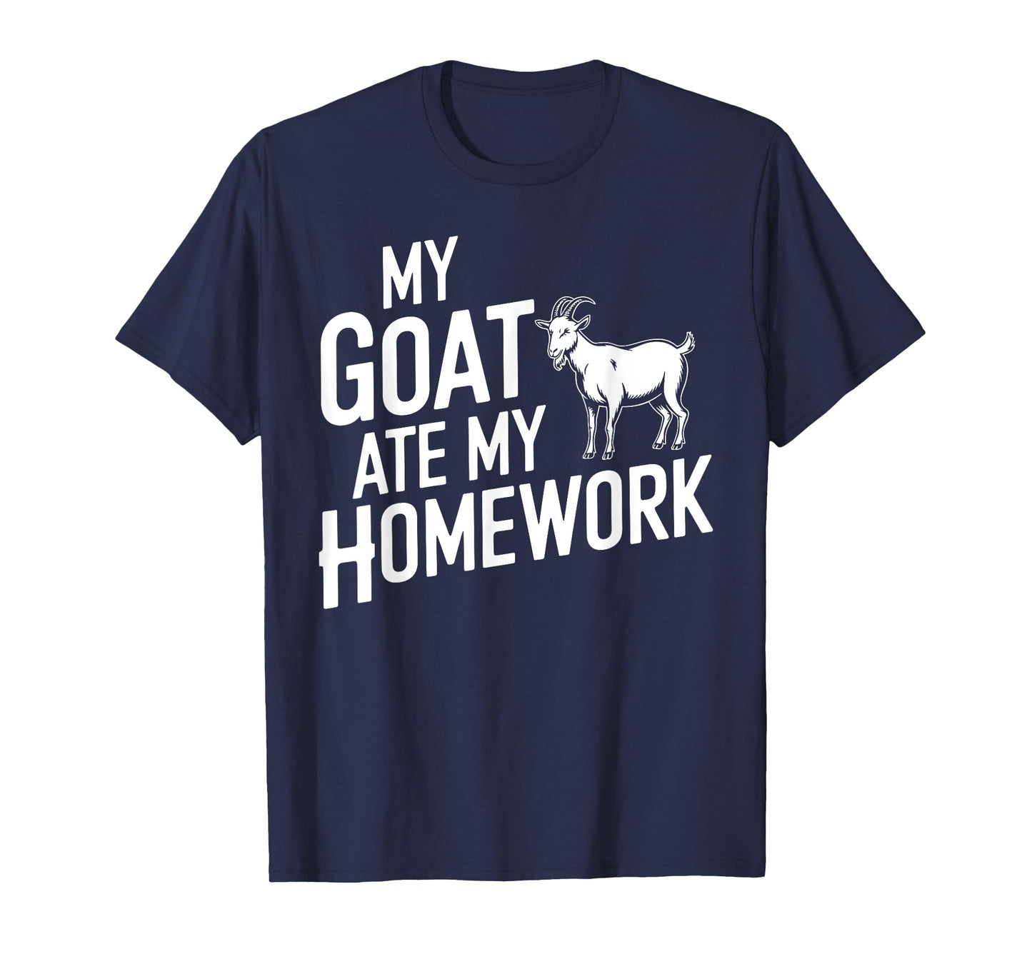 Funny Goat Art For Boys Girls Kids Goat Farmer Goat Lover T-Shirt