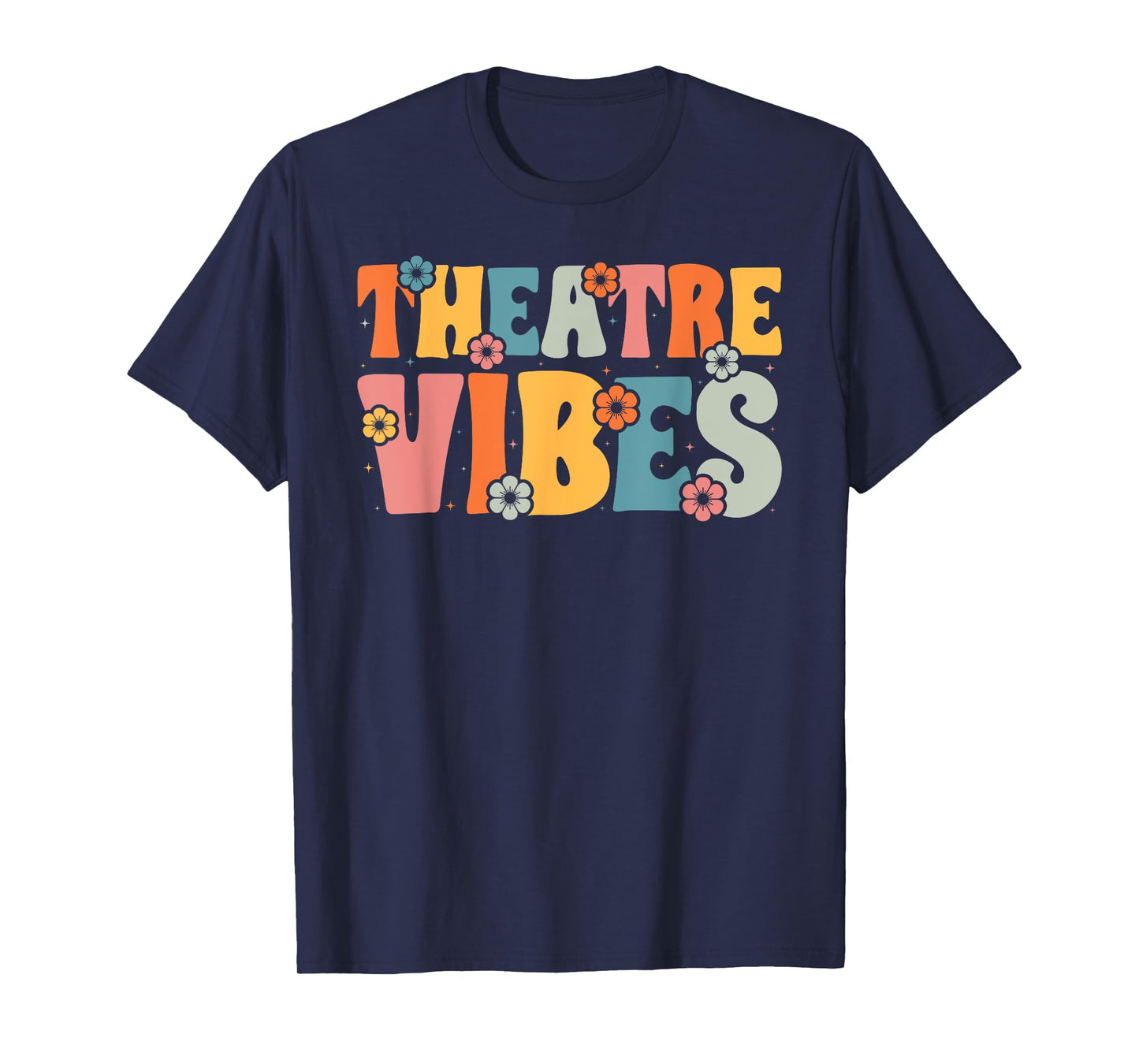 Retro Theatre Vibes Teacher Women Kids Auditorium Concert T-Shirt