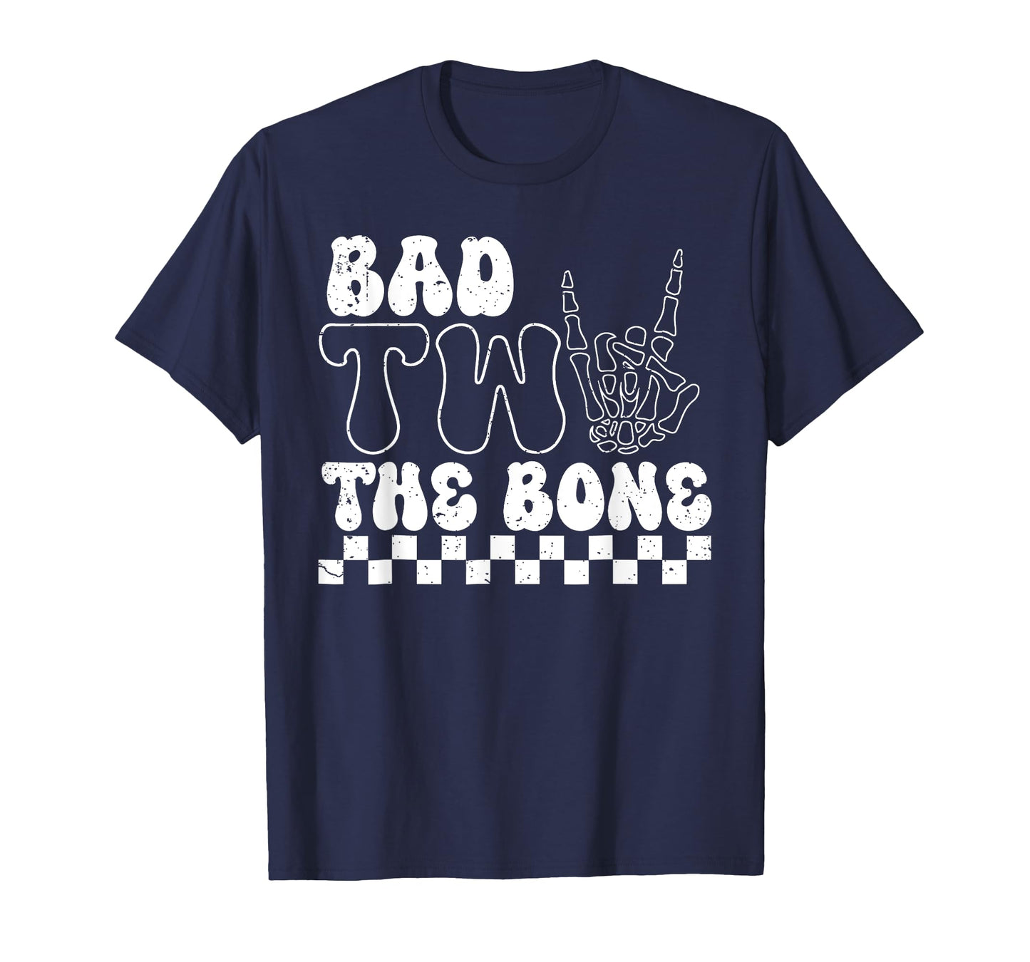 2nd Birthday Boy Shirt Bad To Bone 2 Year Old Toddler Kids T-Shirt
