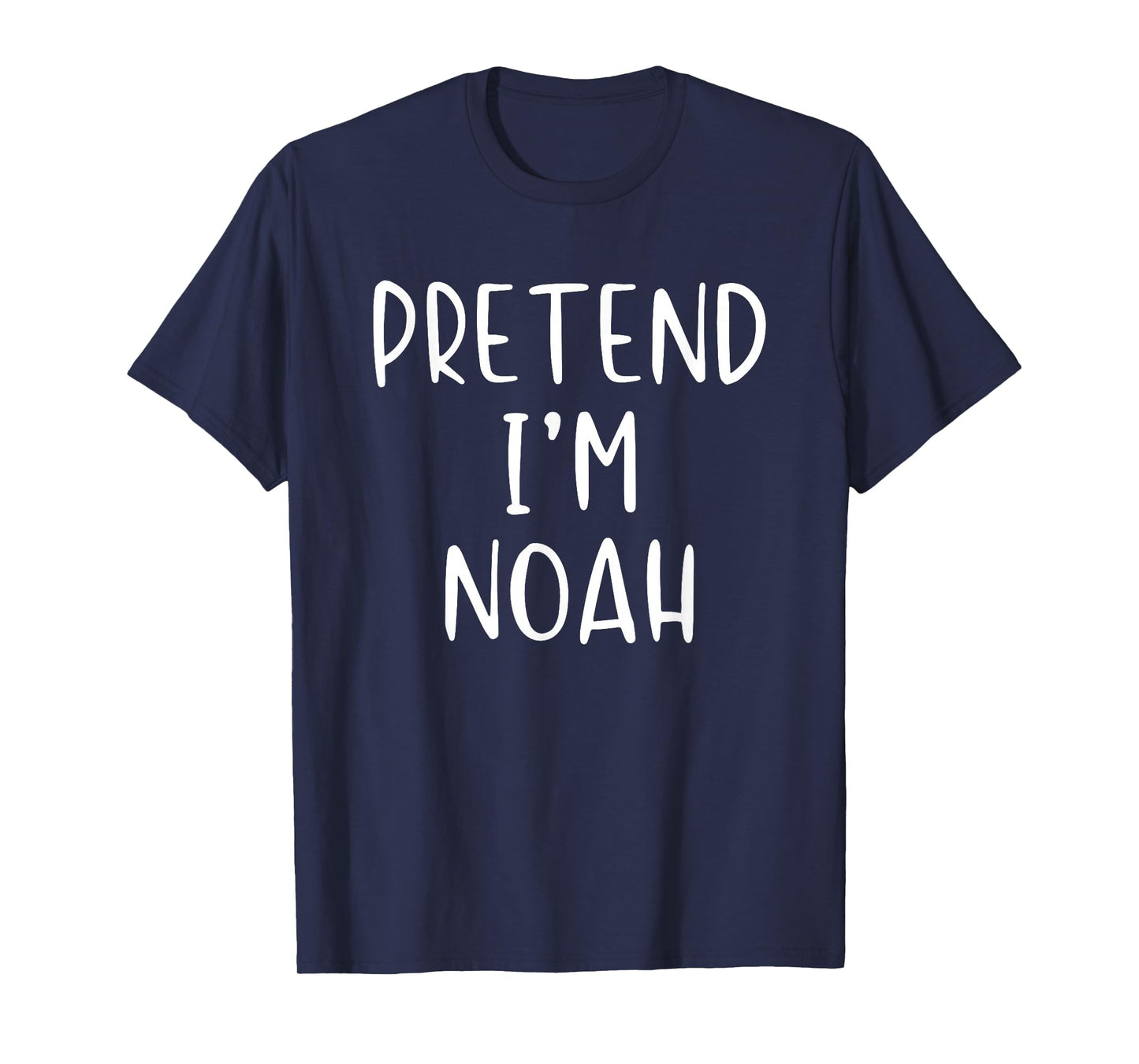 Pretend I'm Noah Costume Halloween Funny Simple Adult Kid T-Shirt