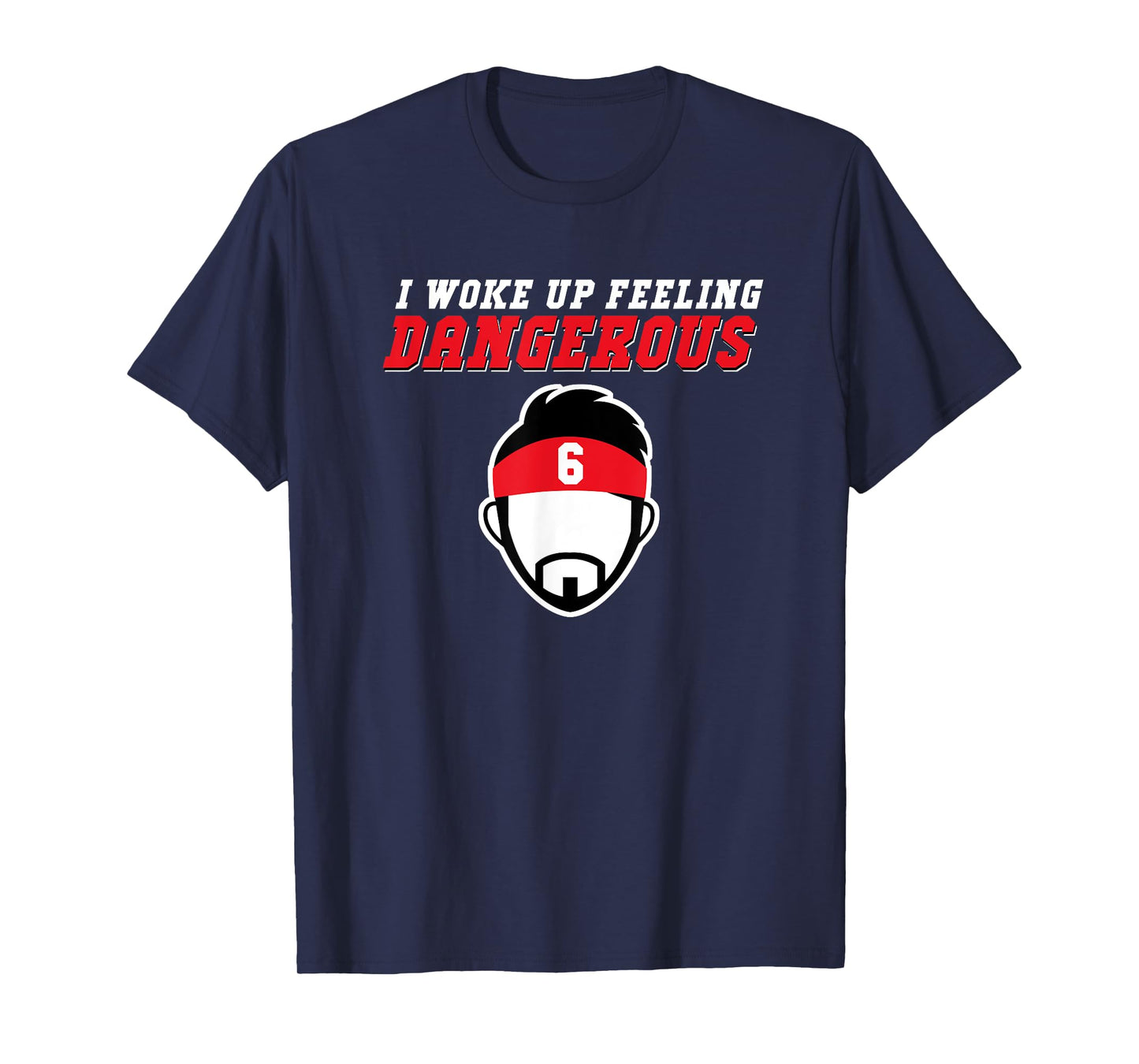 The Land - Tampa Woke Up Feeling Dangerous Football Team T-Shirt - Black - Small - Unisex-Adults