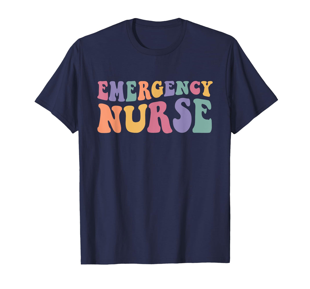 ER Nurse Groovy Emergency Nurse Nursing School Women T-Shirt
