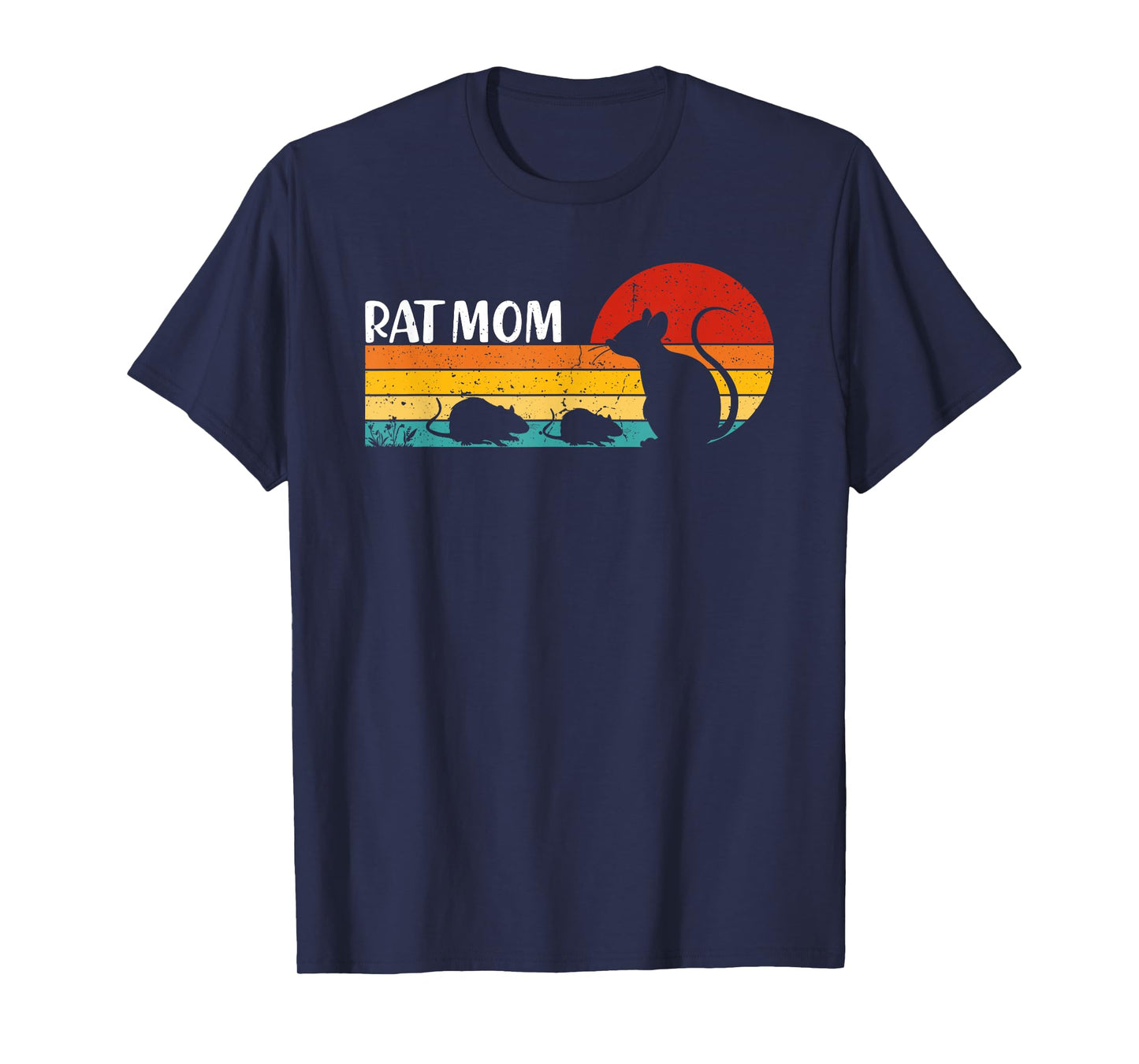 Rat Mom Mother's Day Animal Lover Retro Vintage T-Shirt