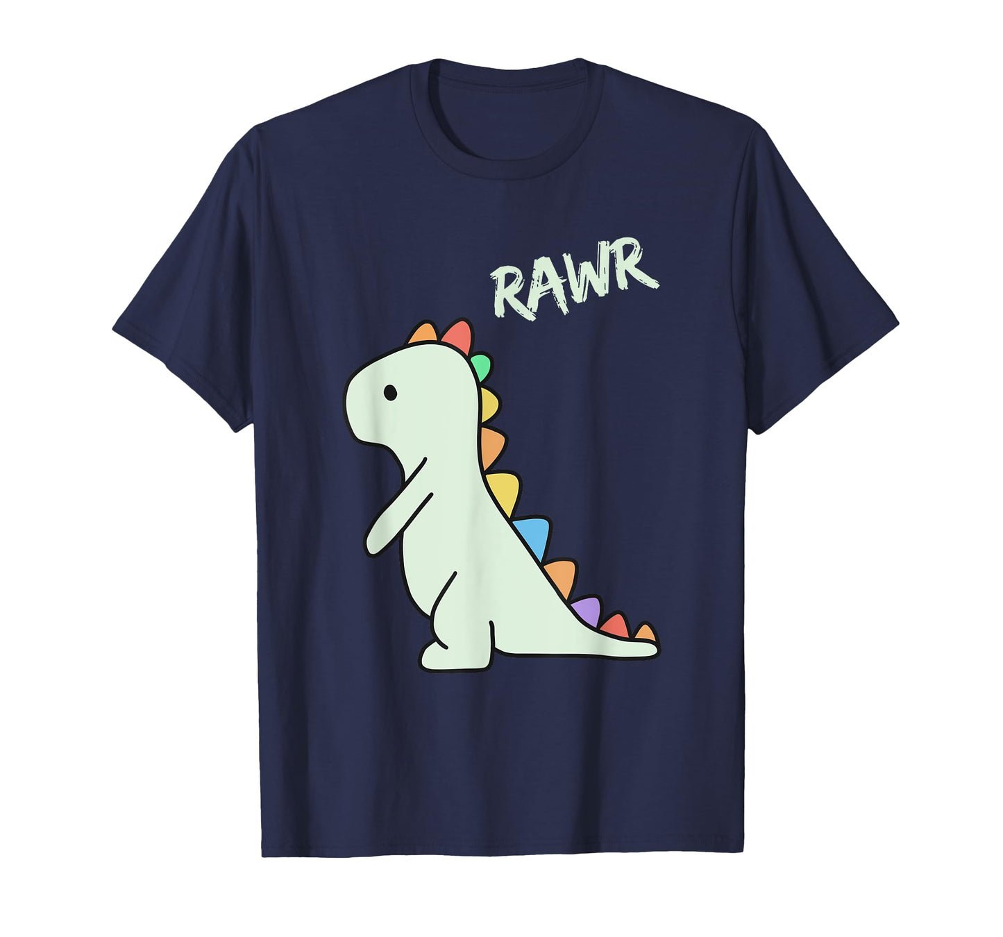Cute Dino Rawr Dinosaur Roaring Funny Kid Dino Cartoon T-Shirt