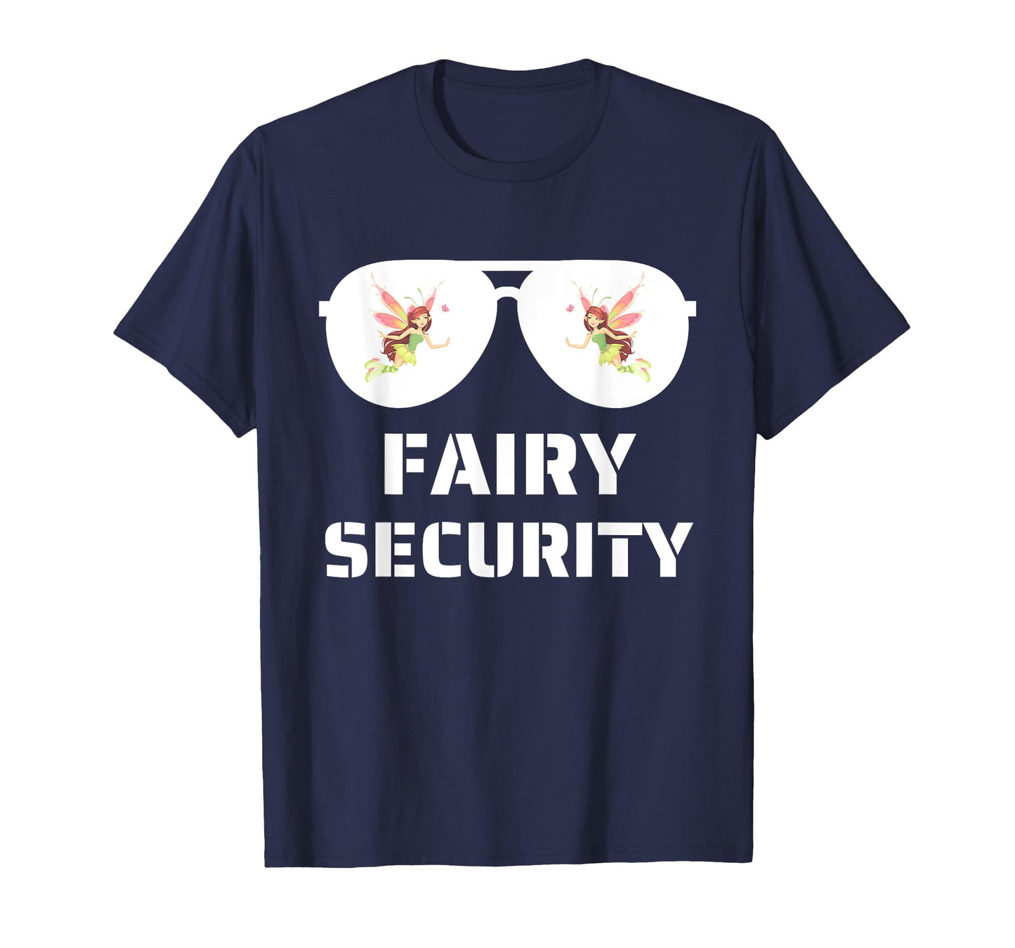 Halloween Dad Mom Daughter Adult Costume Fairy Security T-Shirt