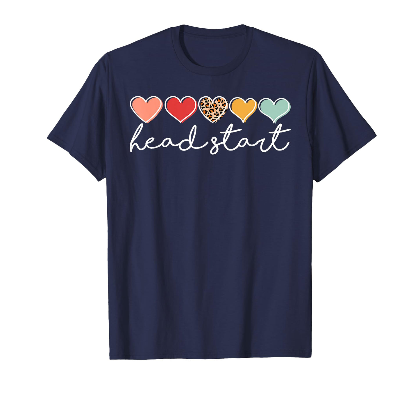 Back To School Head Start Heart Homeschool Headstart Teacher T-Shirt for Men Women Kids