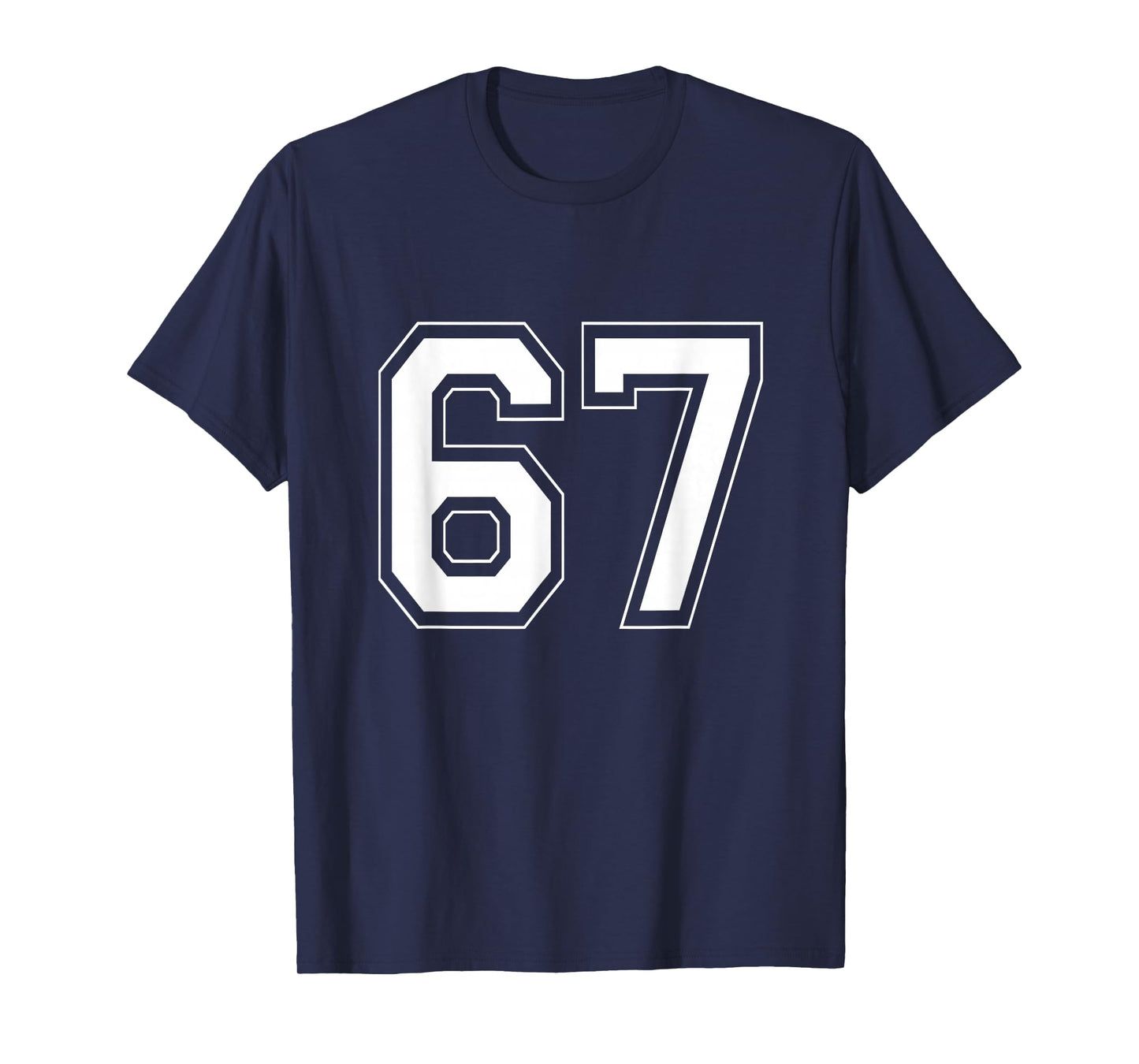 Number 6 7 Funny Meme Saying 6 7 Six Seven 6th 7th Birthday T-Shirt