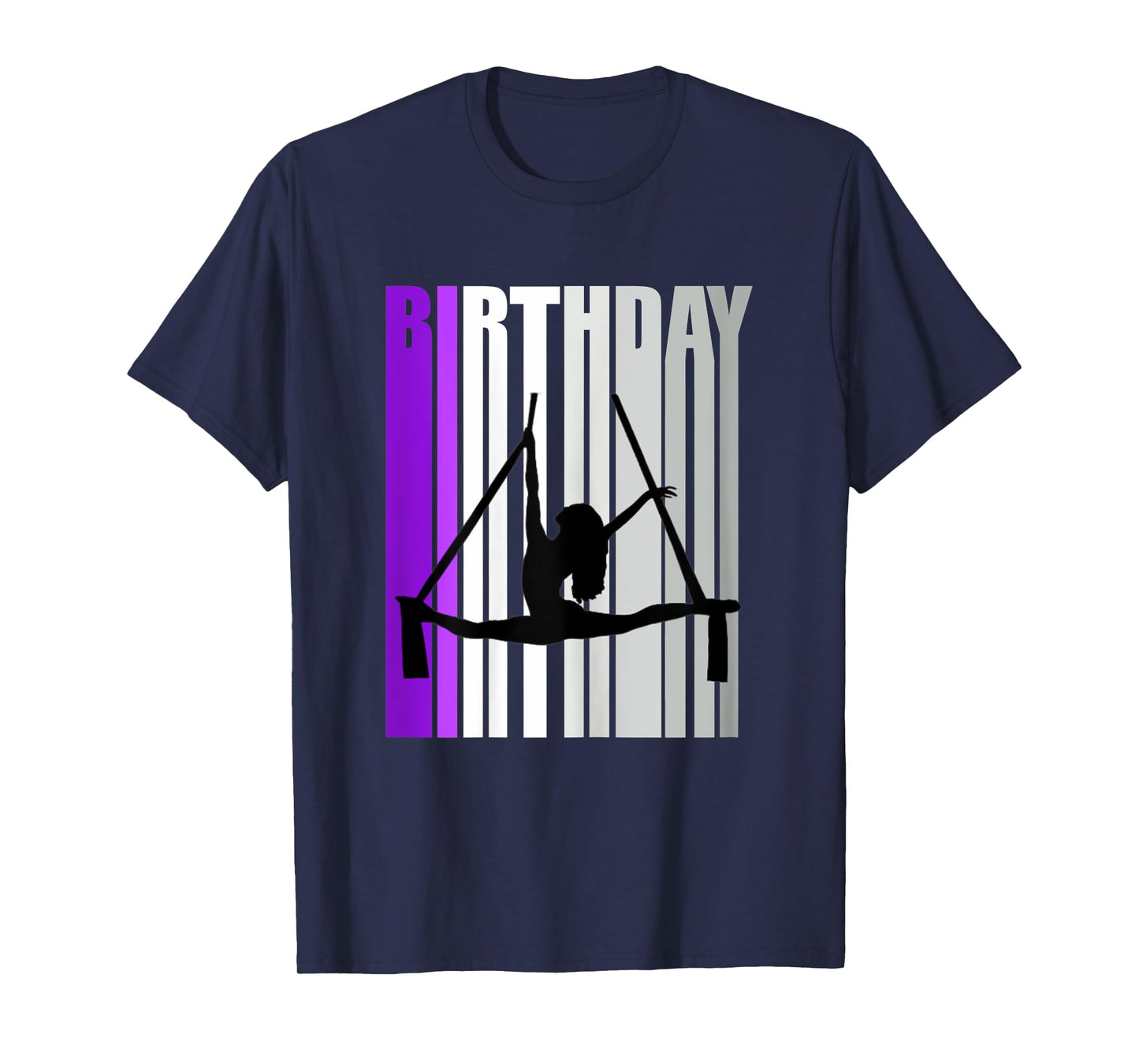 Pretty Purple Kids Air Dancer Birthday Aerialist Train Girl T-Shirt