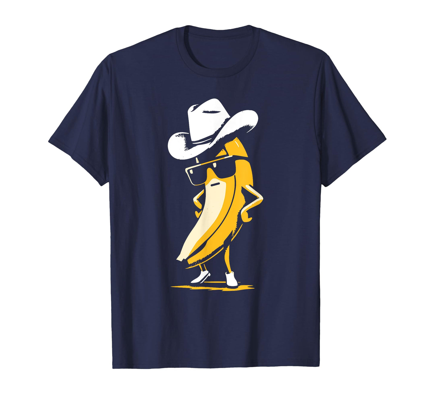 Banana Cowboy Cowgirl Country Western Novelty Funny Banana T-Shirt
