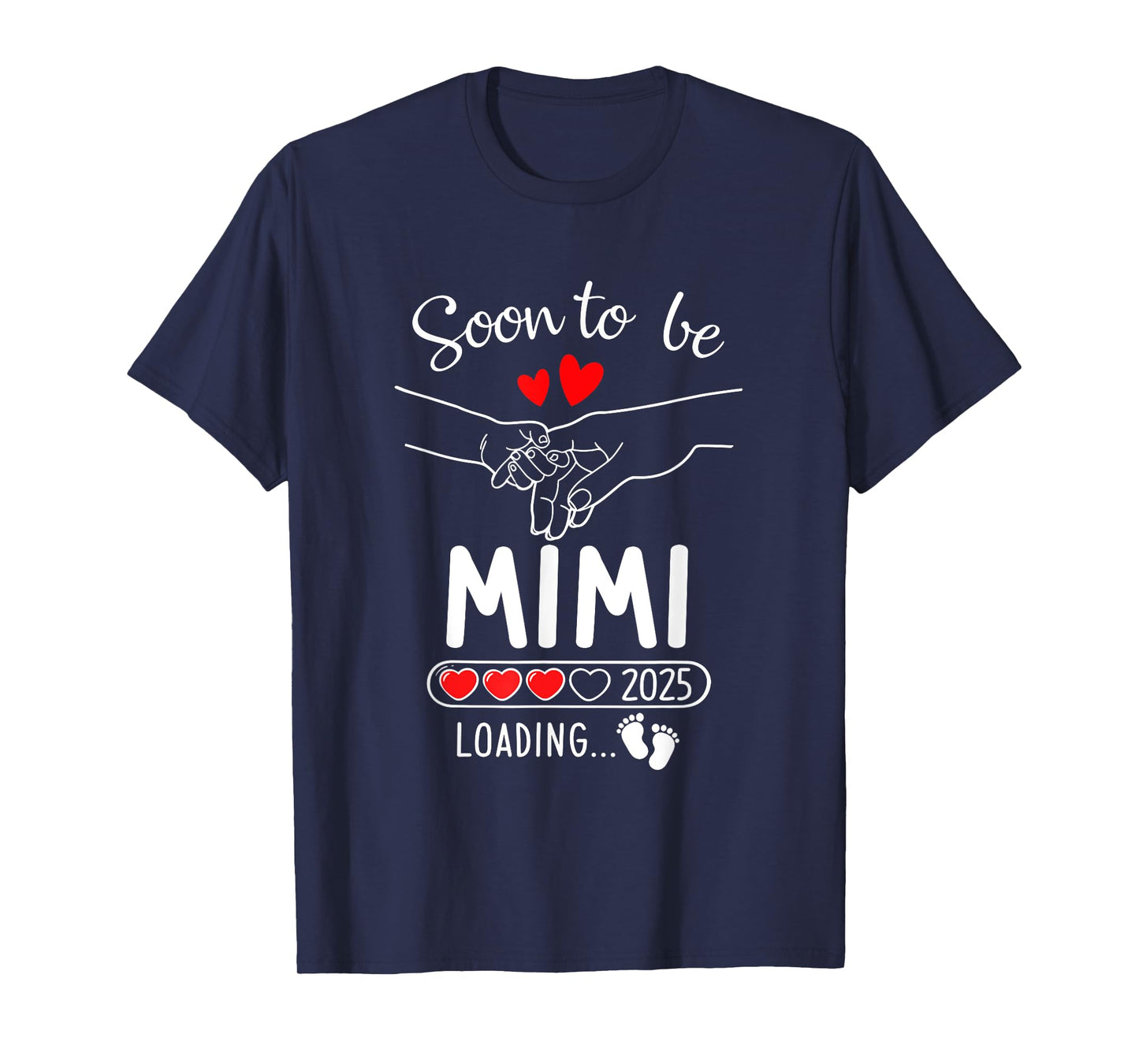 Soon To Be Mimi 2025 Loading Pregnancy Announcement Mimi T-Shirt