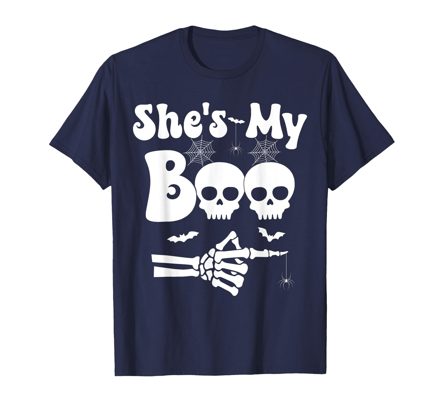 She’s My Boo Skeleton Couples Matching Couple Halloween T-Shirt