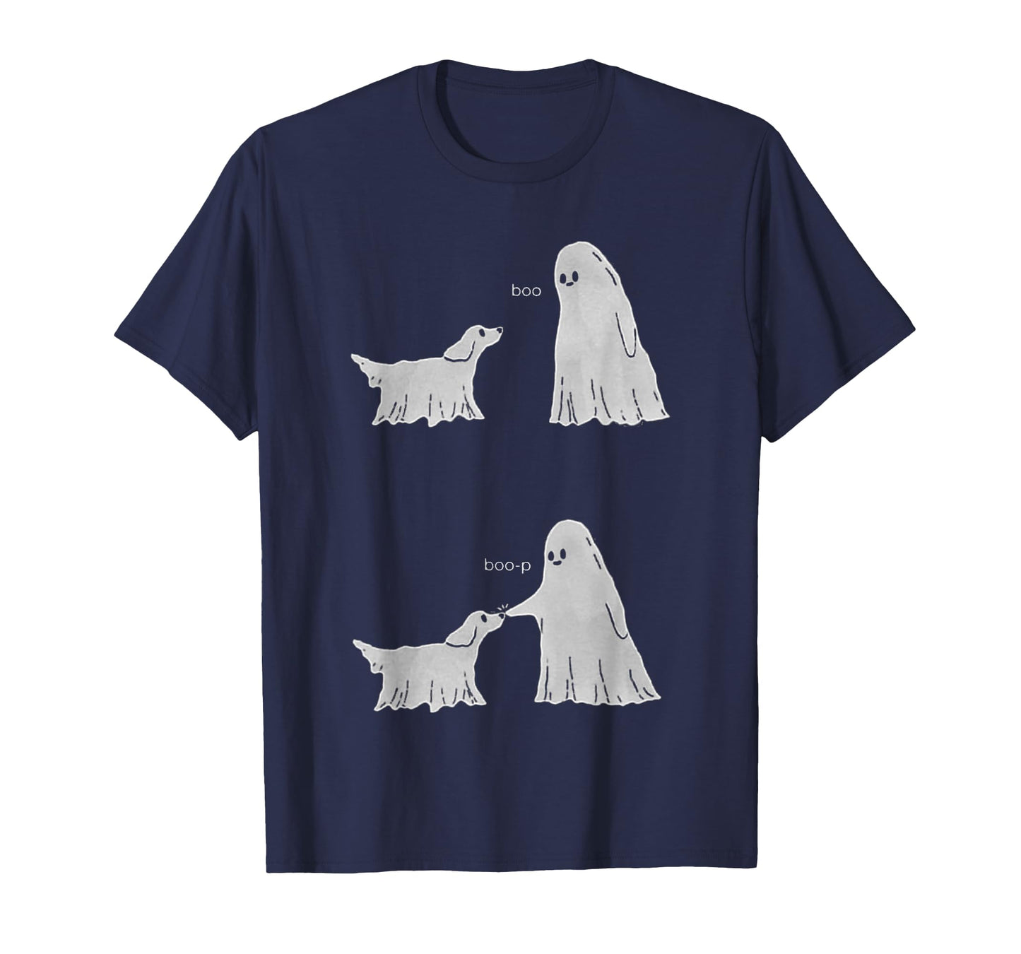 Boo Boo-p Ghost Dog Halloween T-Shirt