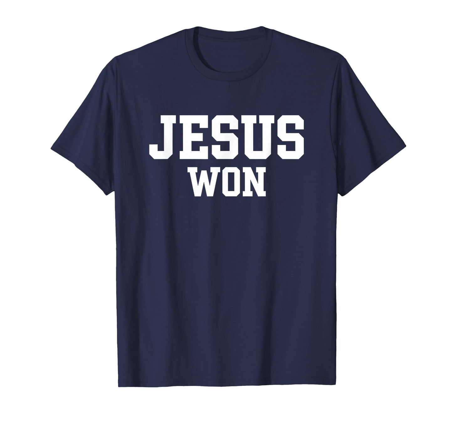 Christian Jesus Won Retro Varsity Statement T-Shirt