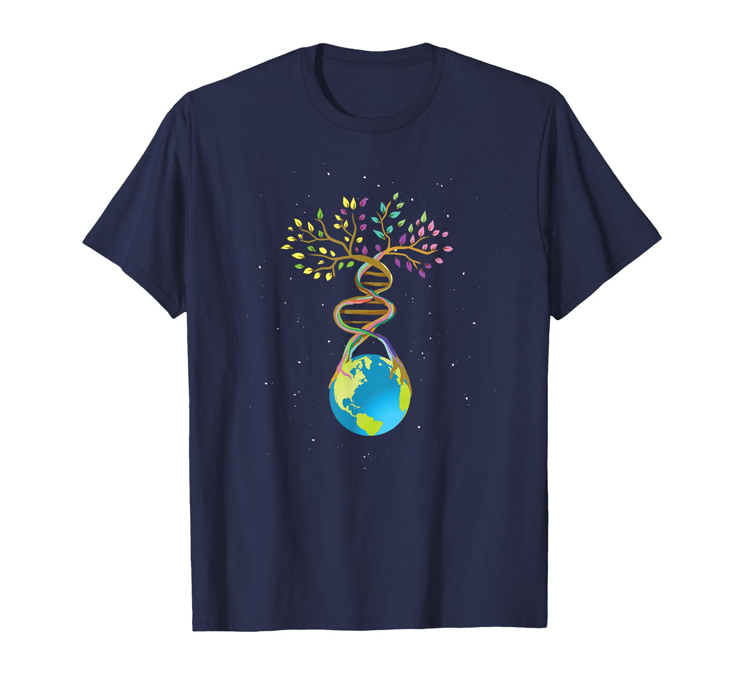 DNA Tree Life Mother Earth Genetics Biologist Science Shirt T-Shirt