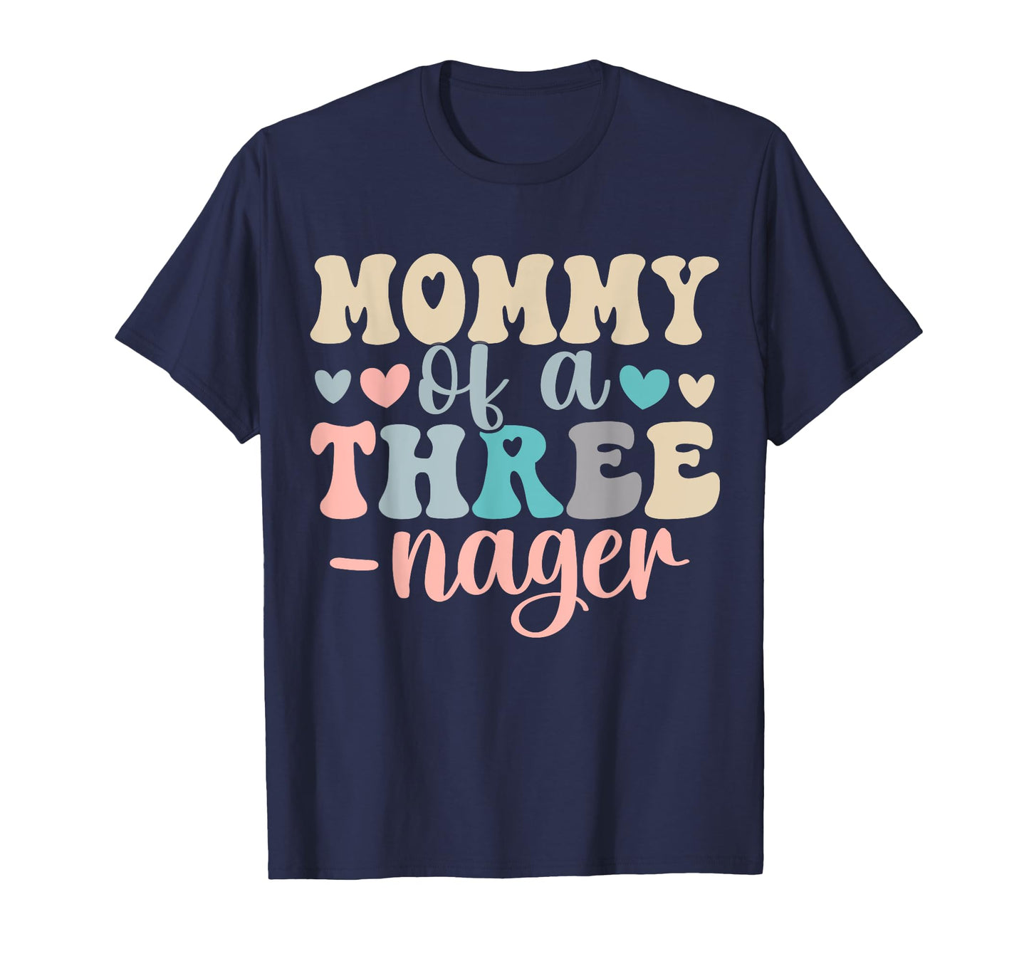 Mommy Of A Threenager 3rd Birthday Matching Family Boho T-Shirt