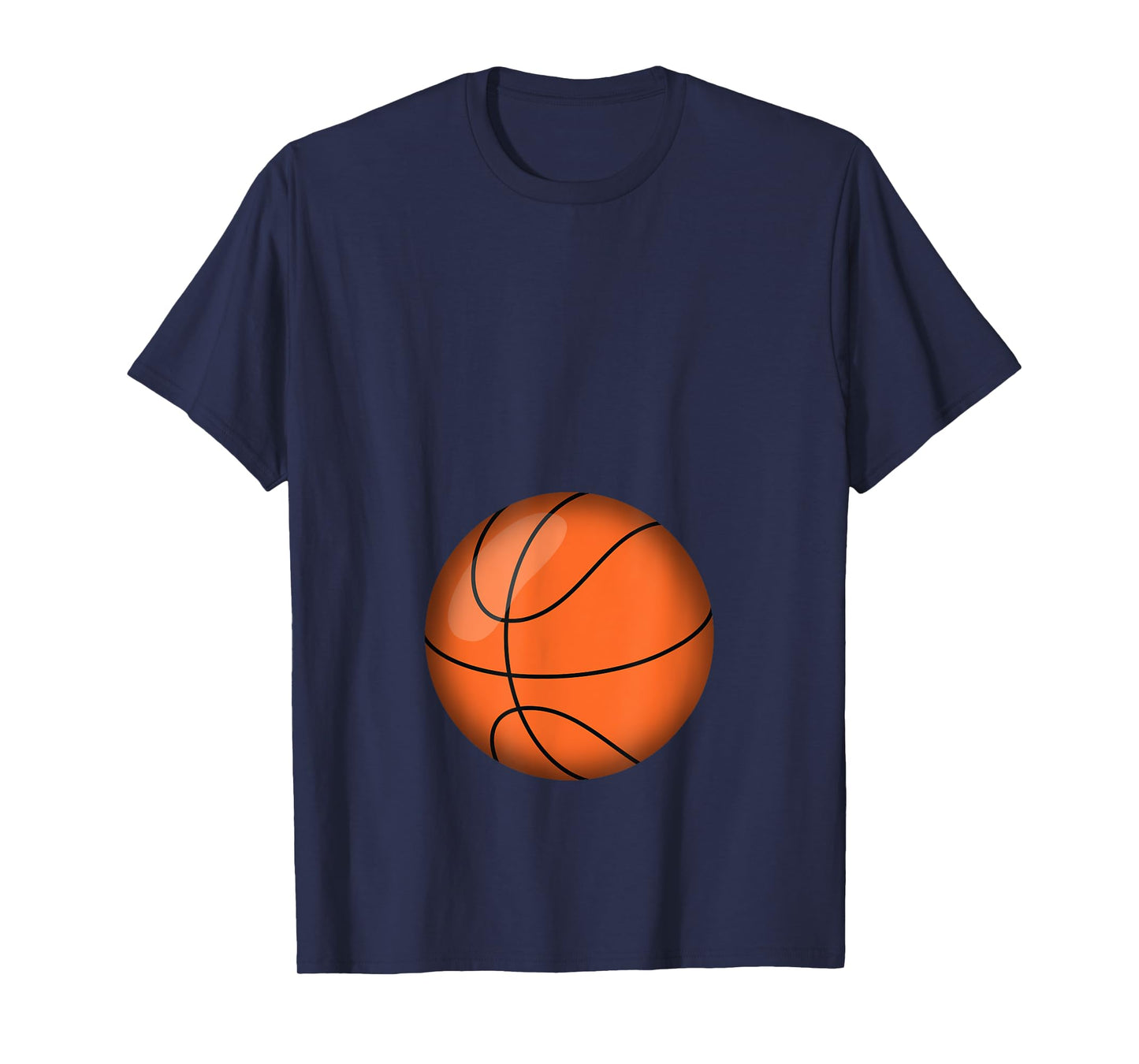 Funny Basketball Player Belly Pregnant Mama T-Shirt